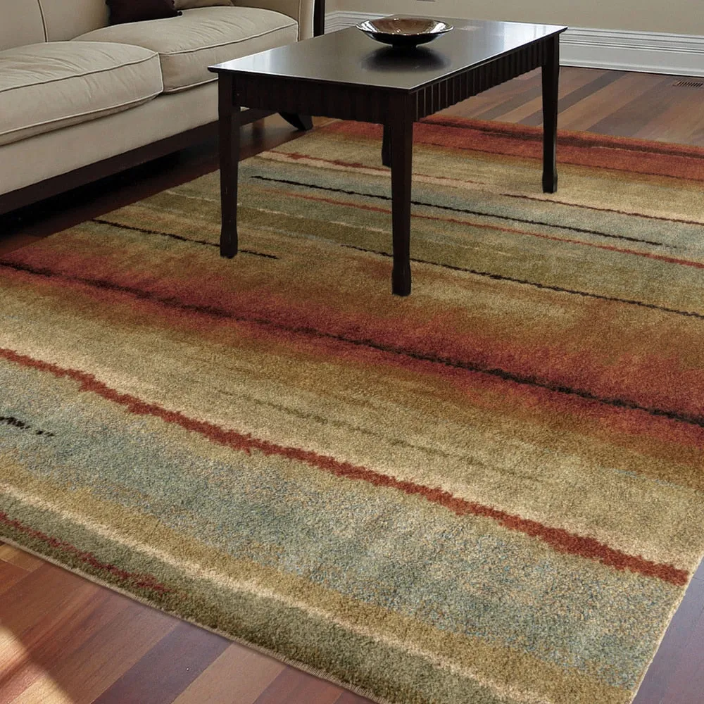 Orian Rugs Carolina Wild Dusk to Dawn Stain Resistant Area Rug