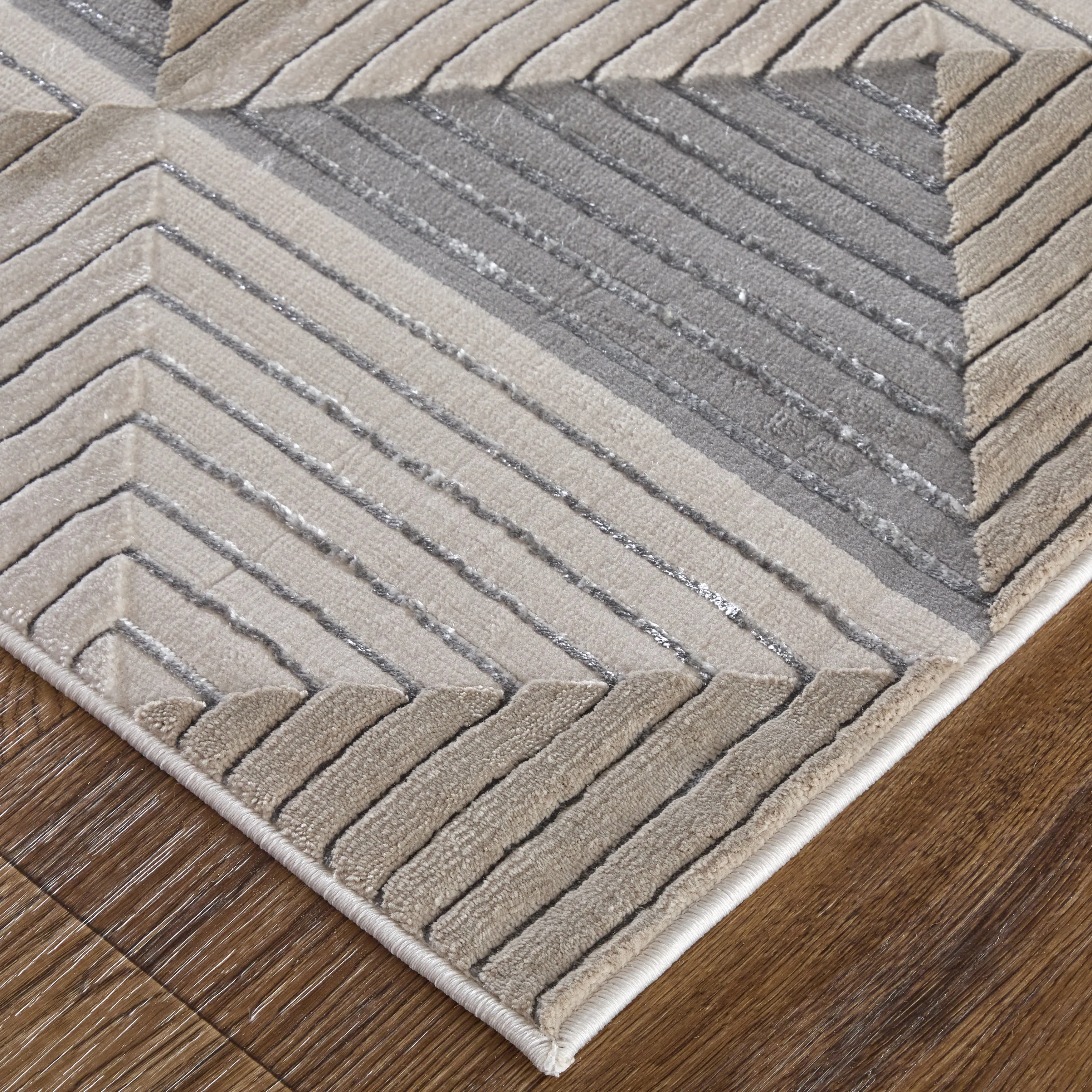 Orin Architectural Inspired Geometric Transitional Rug