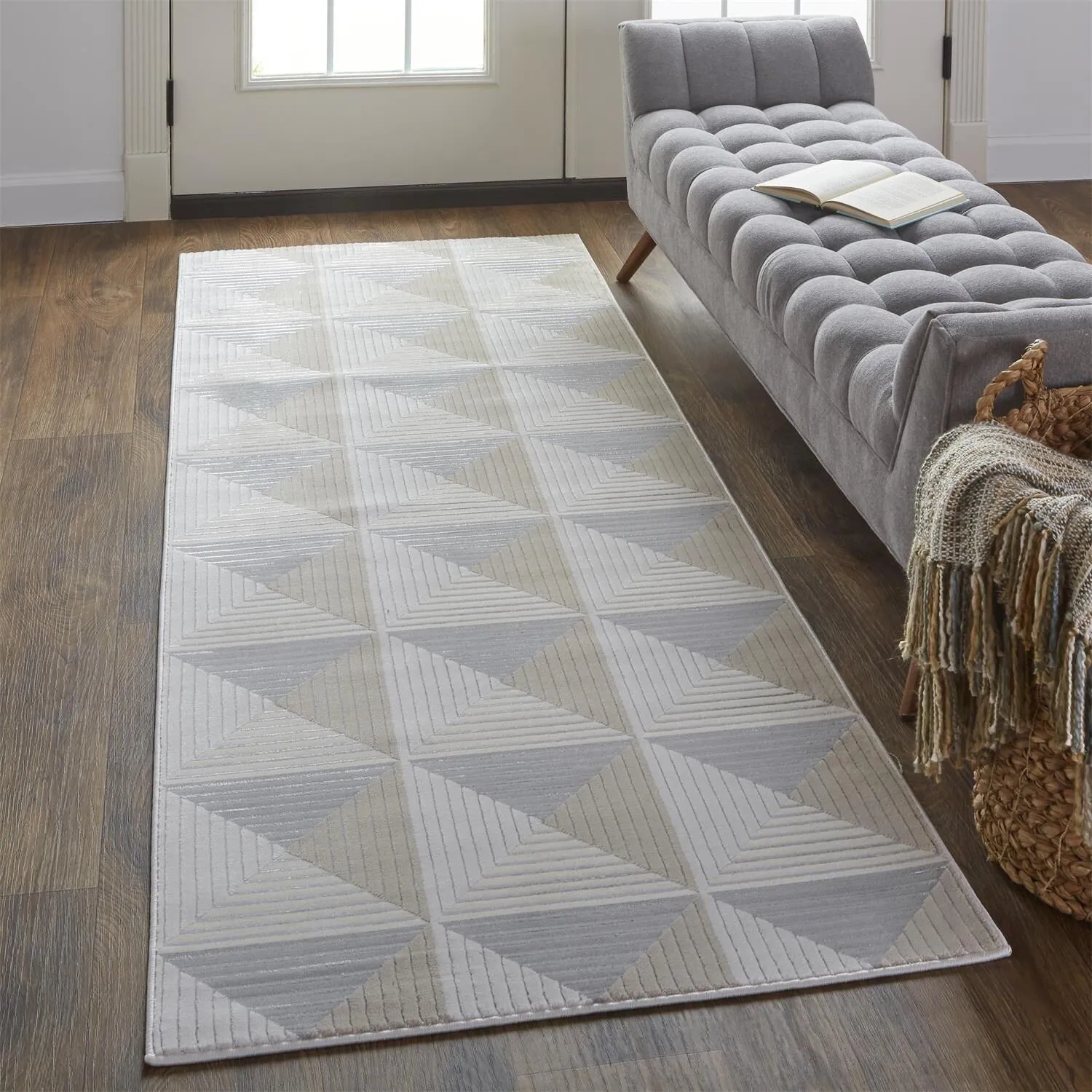 Orin Architectural Inspired Geometric Transitional Rug