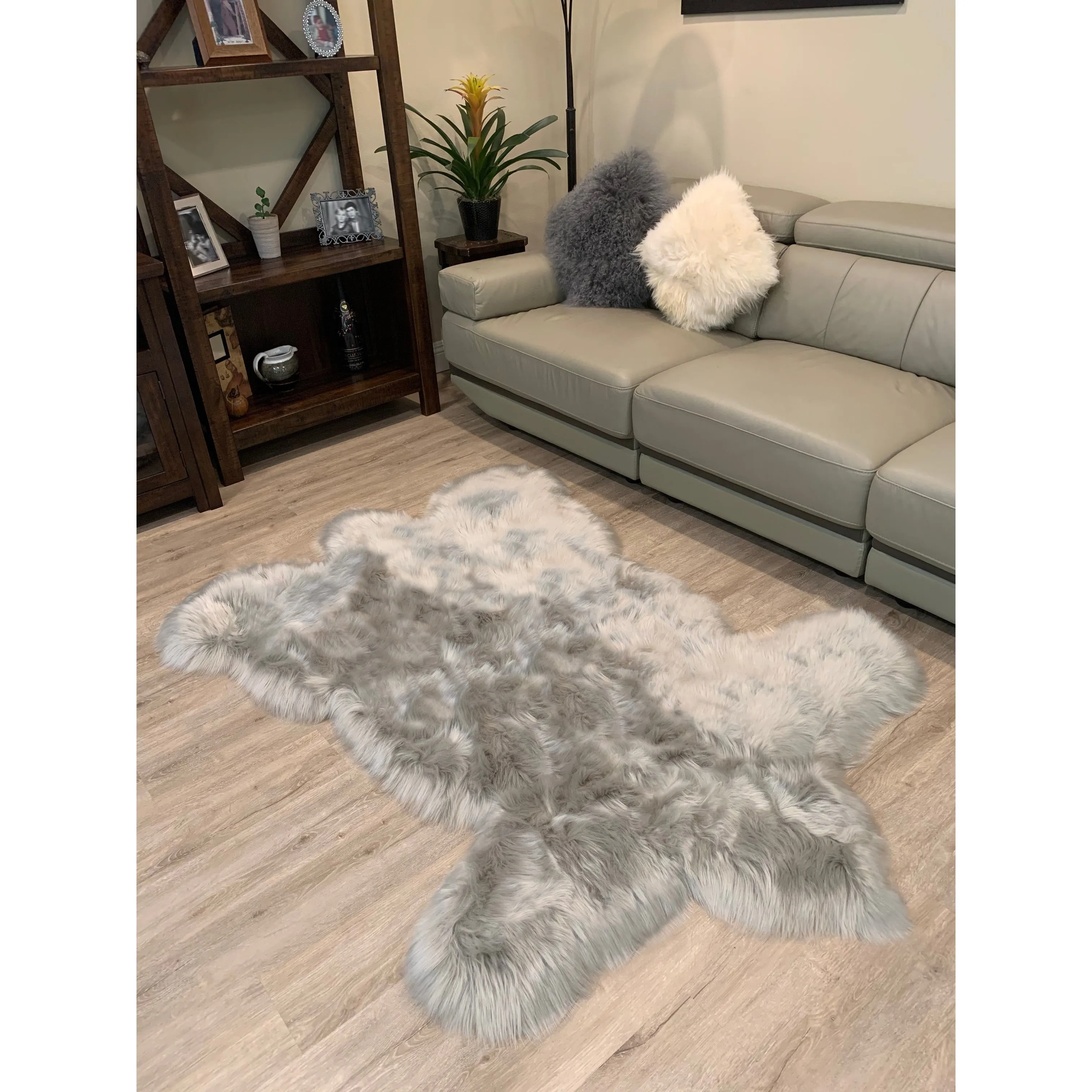 Ovella Home Premium Faux Bearskin Pelt Area Rug