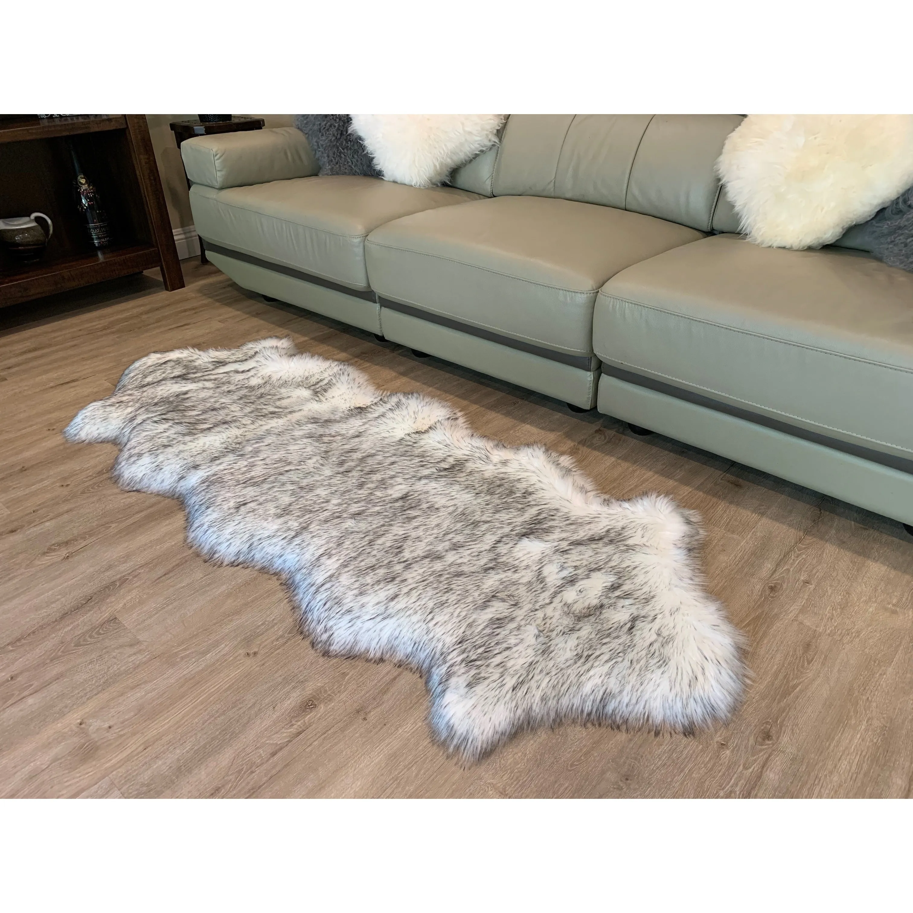 Ovella Home Premium Luxurious Faux Sheepskin 2-Pelt Plush Shag Runner Rug - 2' x 6' - 2' x 6'