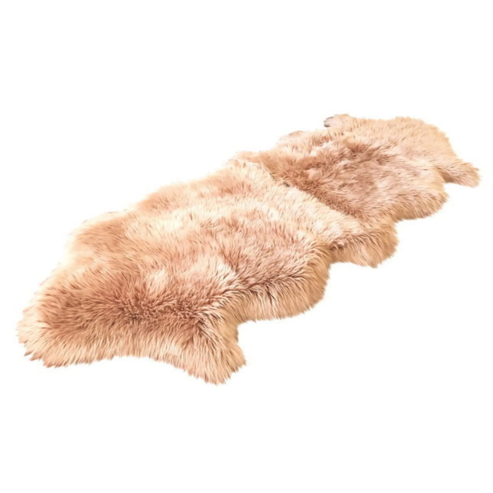 Ovella Home Premium Luxurious Faux Sheepskin 2-Pelt Plush Shag Runner Rug - 2' x 6' - 2' x 6'
