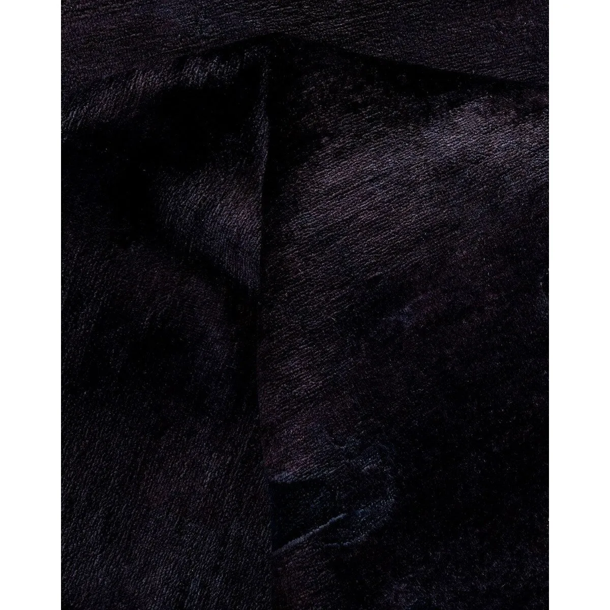 Overton Hand Knotted Wool Vintage Inspired Modern Contemporary Overdyed Black Area Rug - 8' 3 x 10' 4