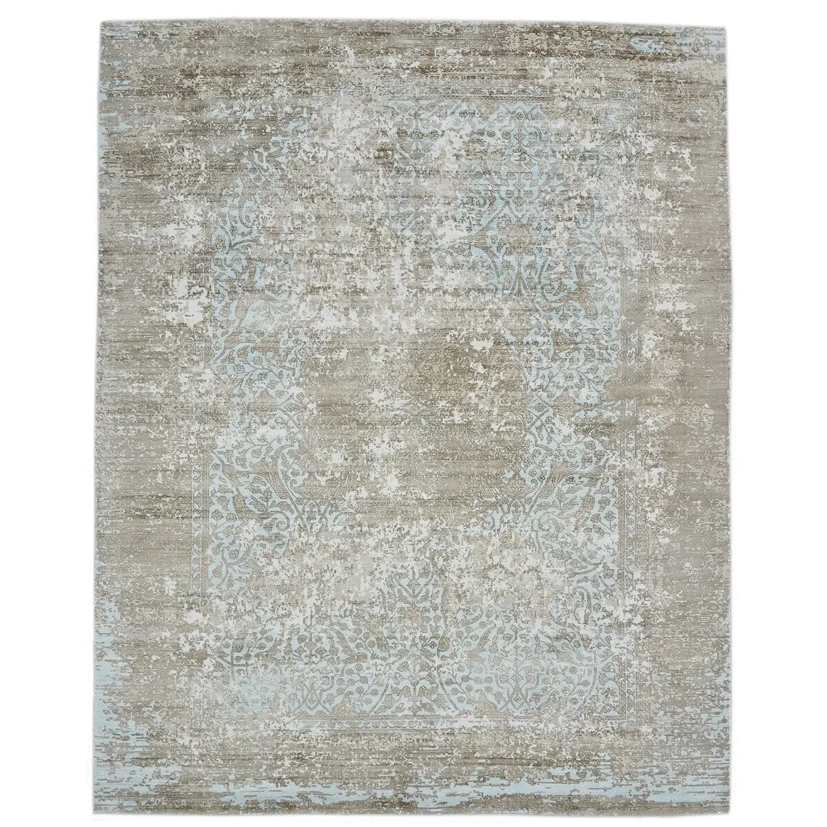 Overton Handmade Modern Contemporary Floral Area Rug