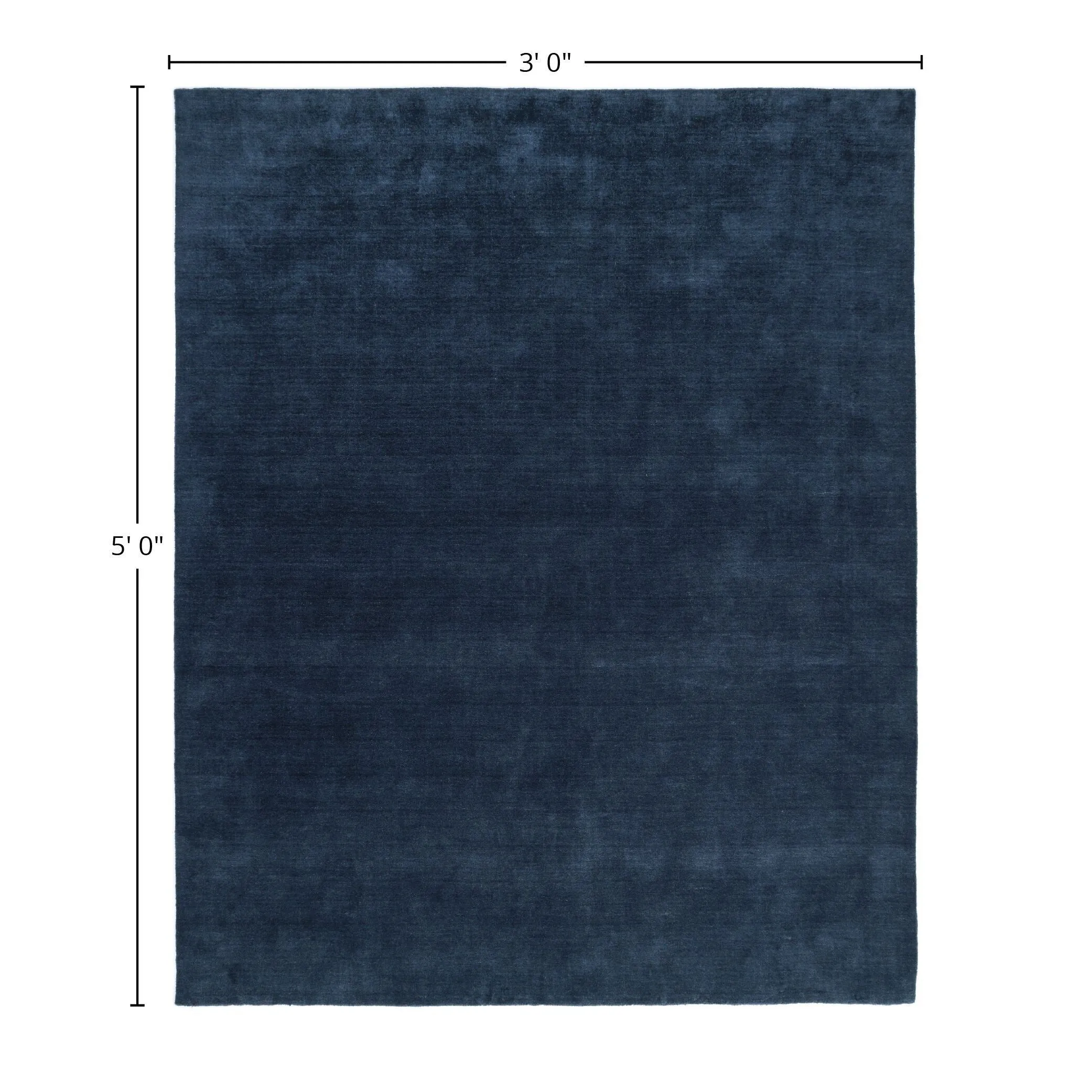 Overton Handmade Modern Contemporary Solid Area Rug