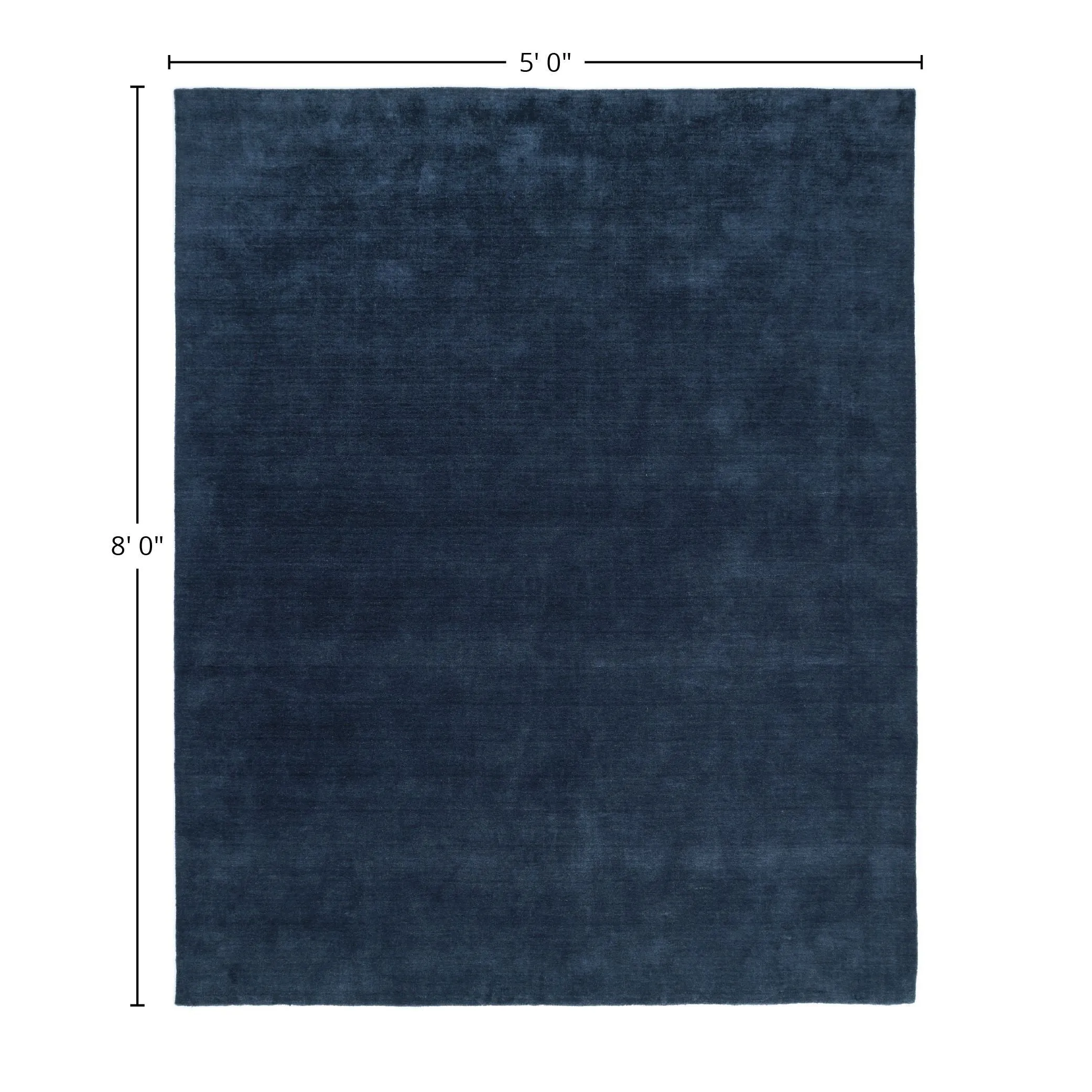 Overton Handmade Modern Contemporary Solid Area Rug