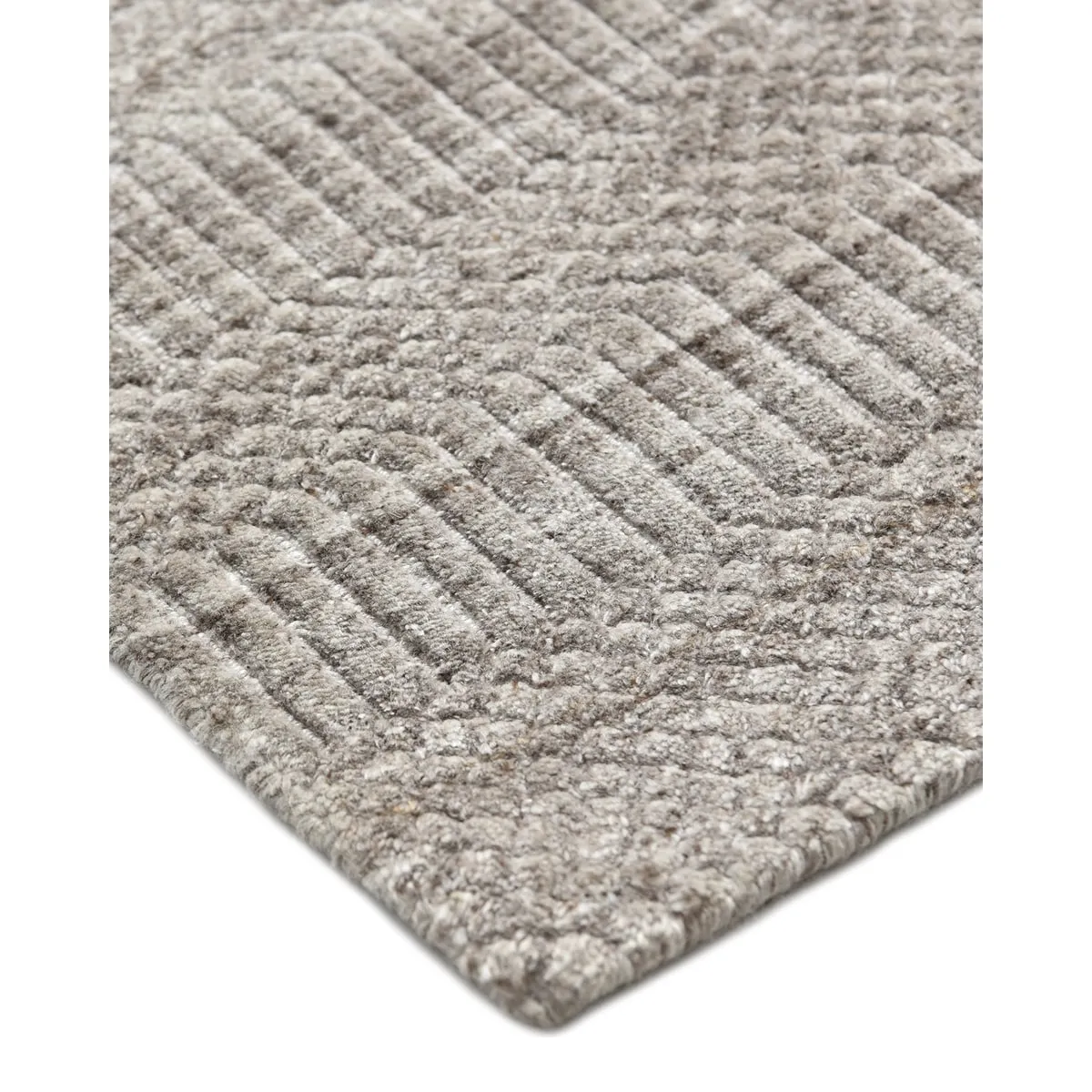Overton Handmade Modern Contemporary Striped Area Rug