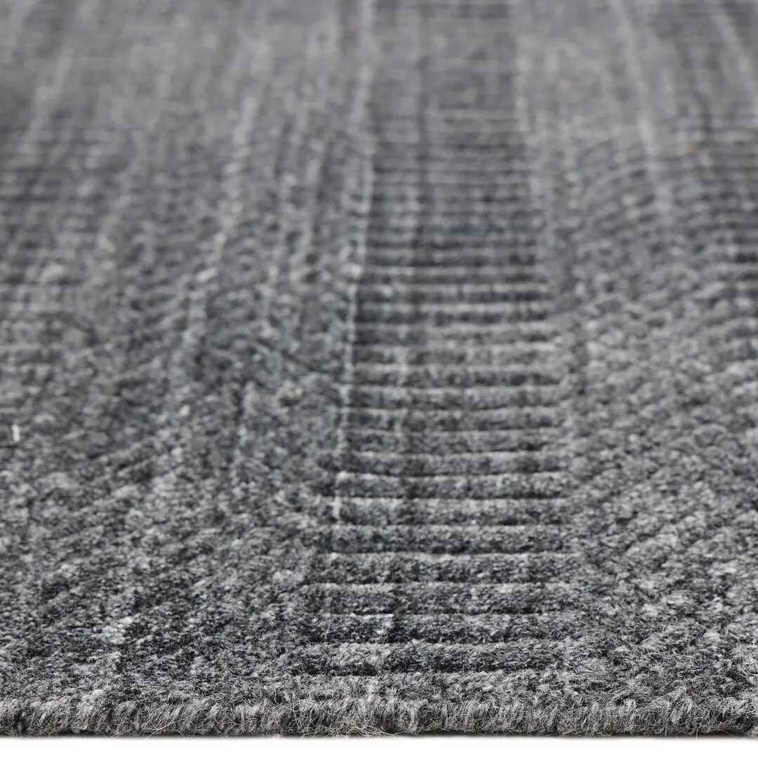 Overton Handmade Modern Contemporary Striped Area Rug