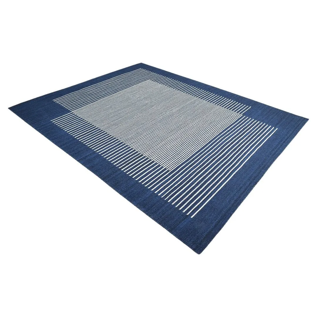 Overton Handmade Modern Contemporary Striped Area Rug