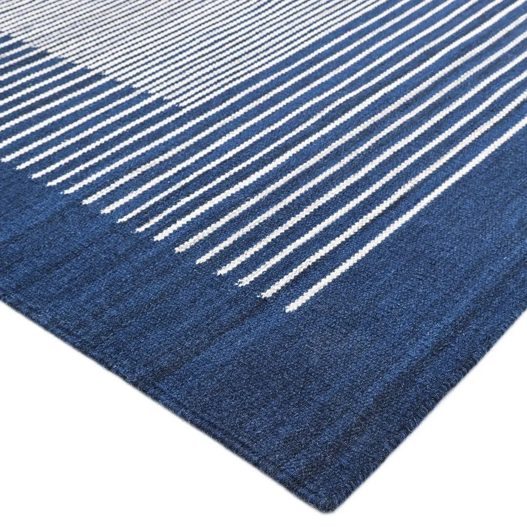 Overton Handmade Modern Contemporary Striped Area Rug