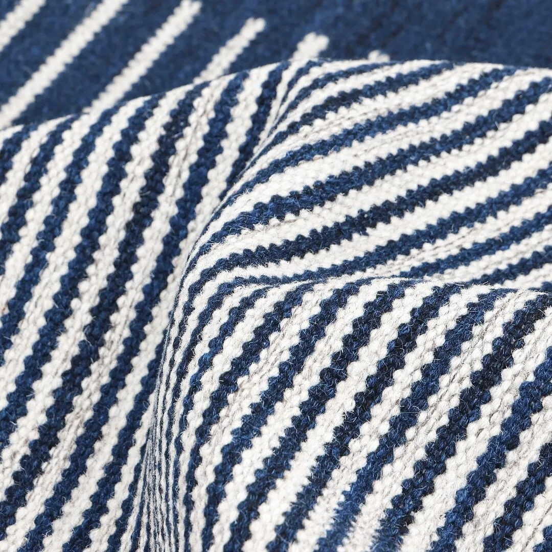 Overton Handmade Modern Contemporary Striped Area Rug