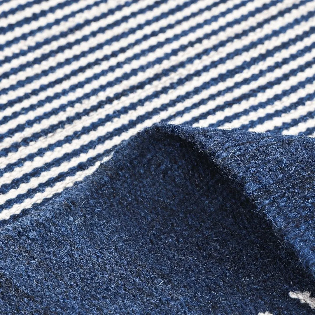 Overton Handmade Modern Contemporary Striped Area Rug