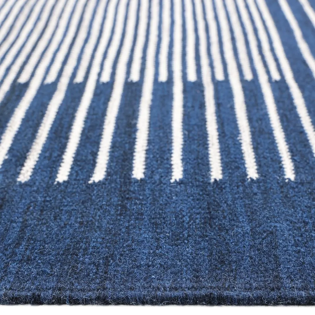 Overton Handmade Modern Contemporary Striped Area Rug