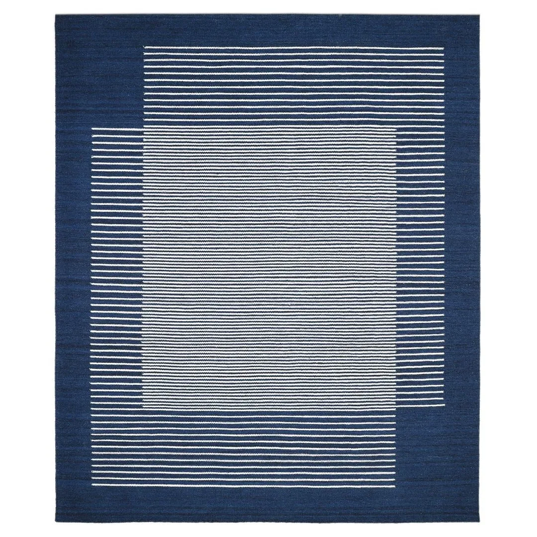 Overton Handmade Modern Contemporary Striped Area Rug