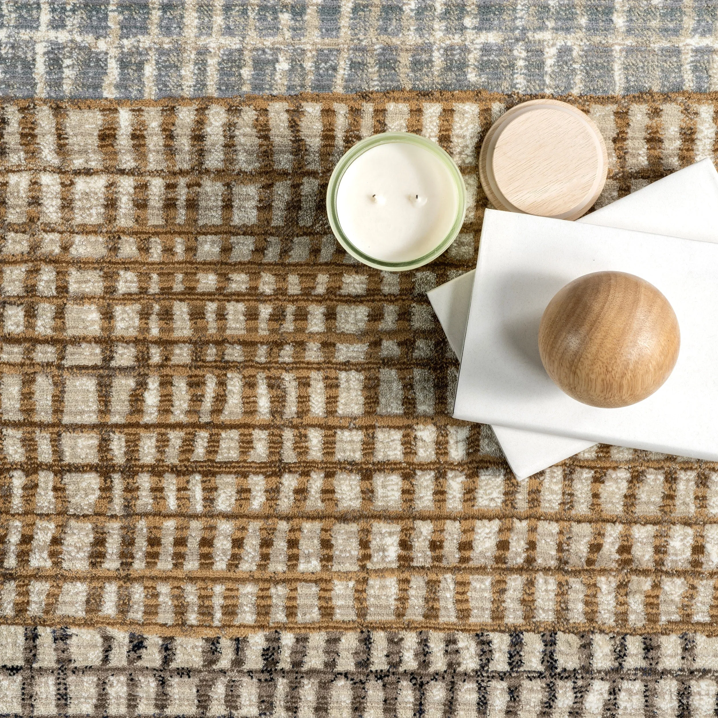 Park Abstract Checked Area Rug