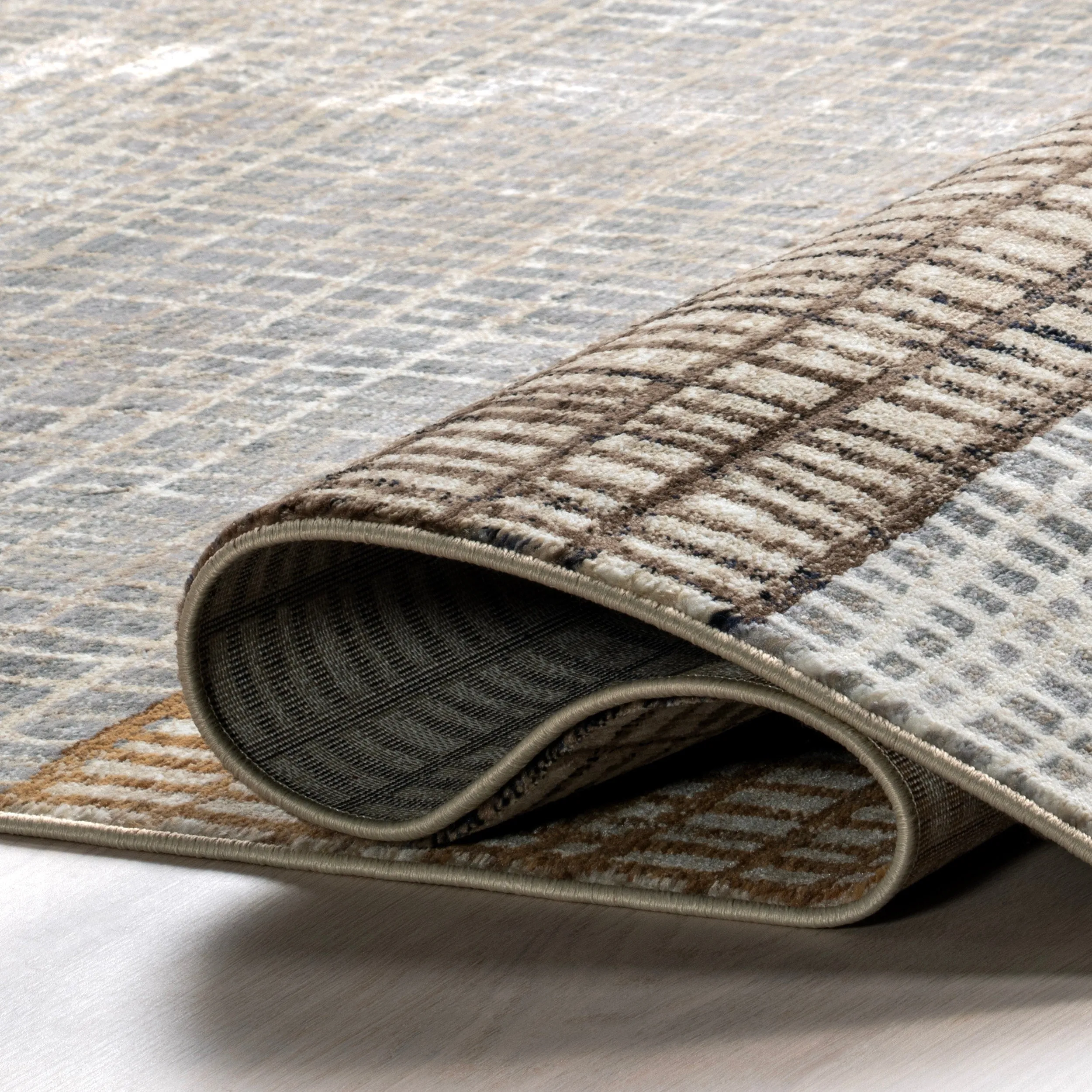 Park Abstract Checked Area Rug