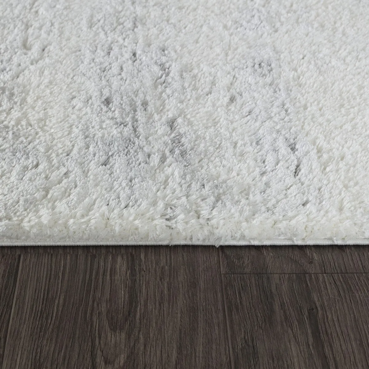 Pasargad Home Turkish Shag Collection Ivory Area Rug Plush 1 Inch Pile