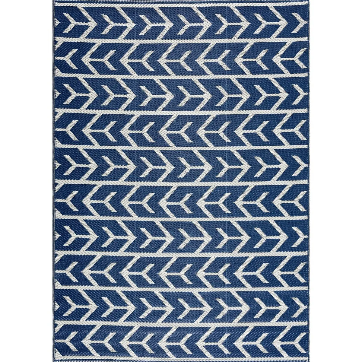 Playa Rug Outdoor Recycled Reversible Plastic Folded Mat/Rug Amsterdam Collection Lightweight & Weather. Water and UV Resistant