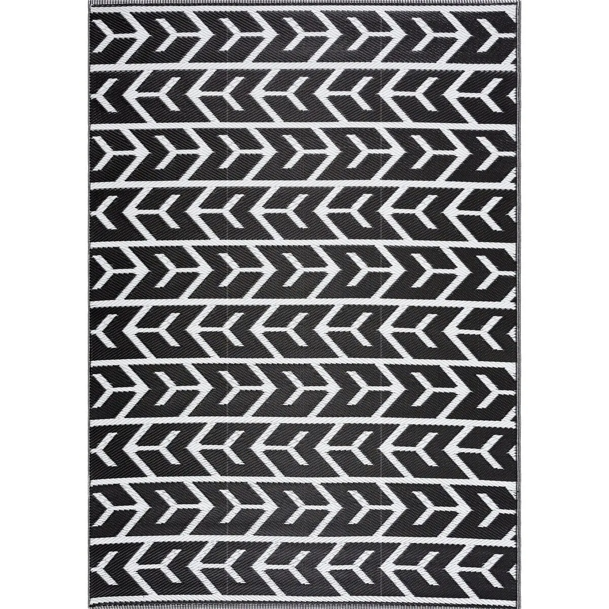 Playa Rug Outdoor Recycled Reversible Plastic Folded Mat/Rug Amsterdam Collection Lightweight & Weather. Water and UV Resistant