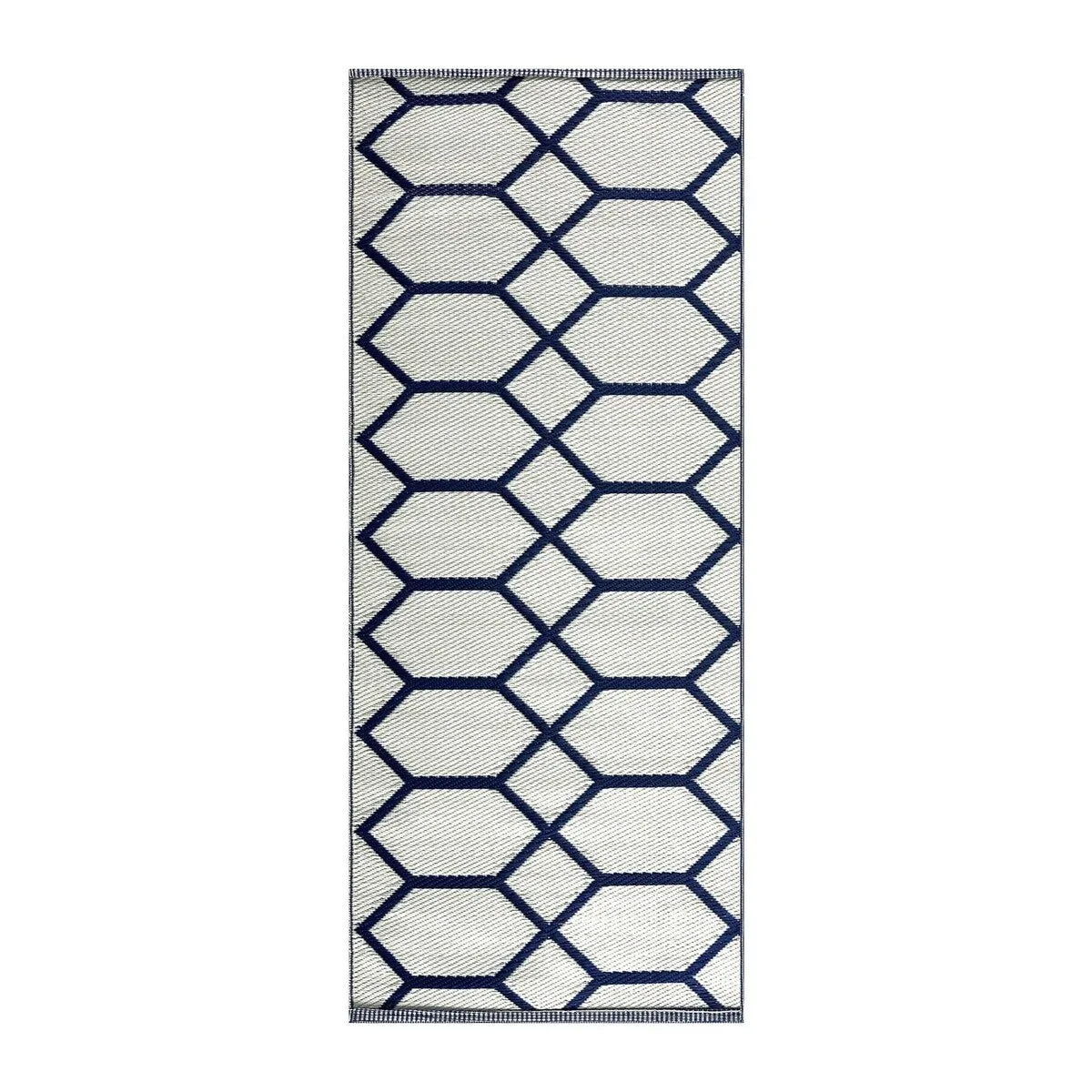 Playa Rug Outdoor Recycled Reversible Plastic Folded Mat/Rug Milan Collection Lightweight & Weather. Water and UV Resistant