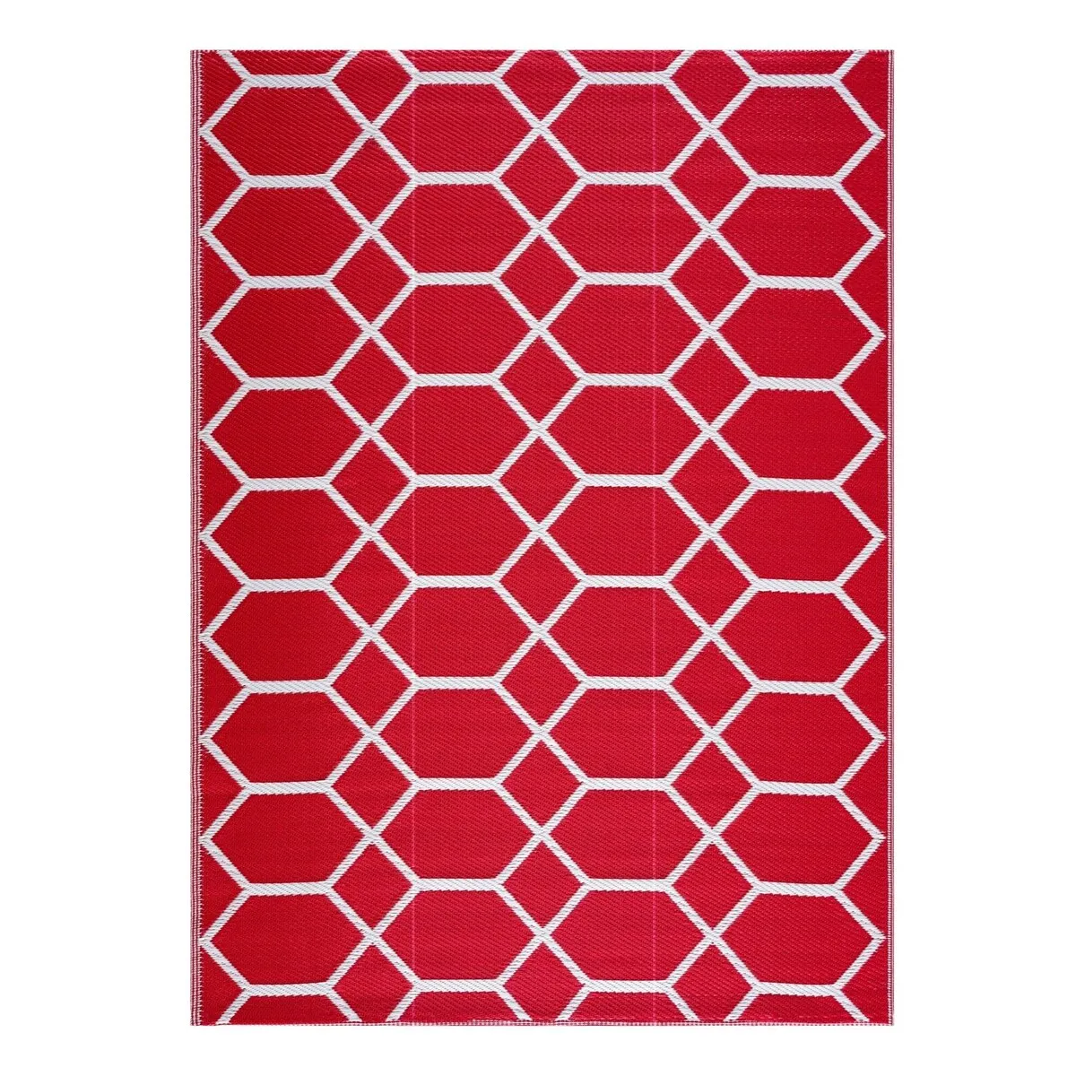 Playa Rug Outdoor Recycled Reversible Plastic Folded Mat/Rug Milan Collection Lightweight & Weather. Water and UV Resistant