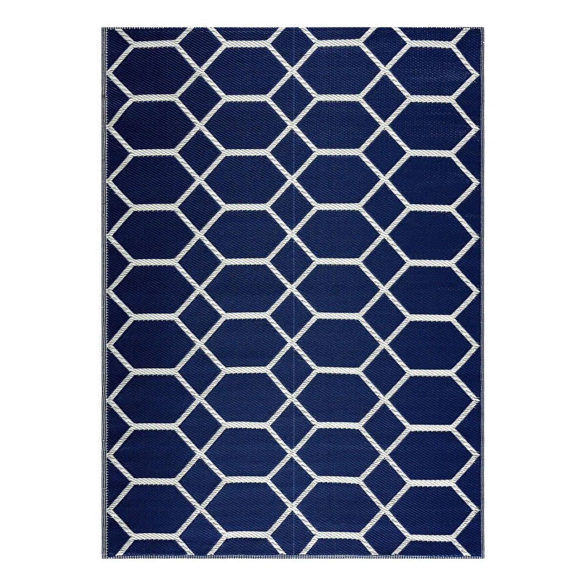 Playa Rug Outdoor Recycled Reversible Plastic Folded Mat/Rug Milan Collection Lightweight & Weather. Water and UV Resistant
