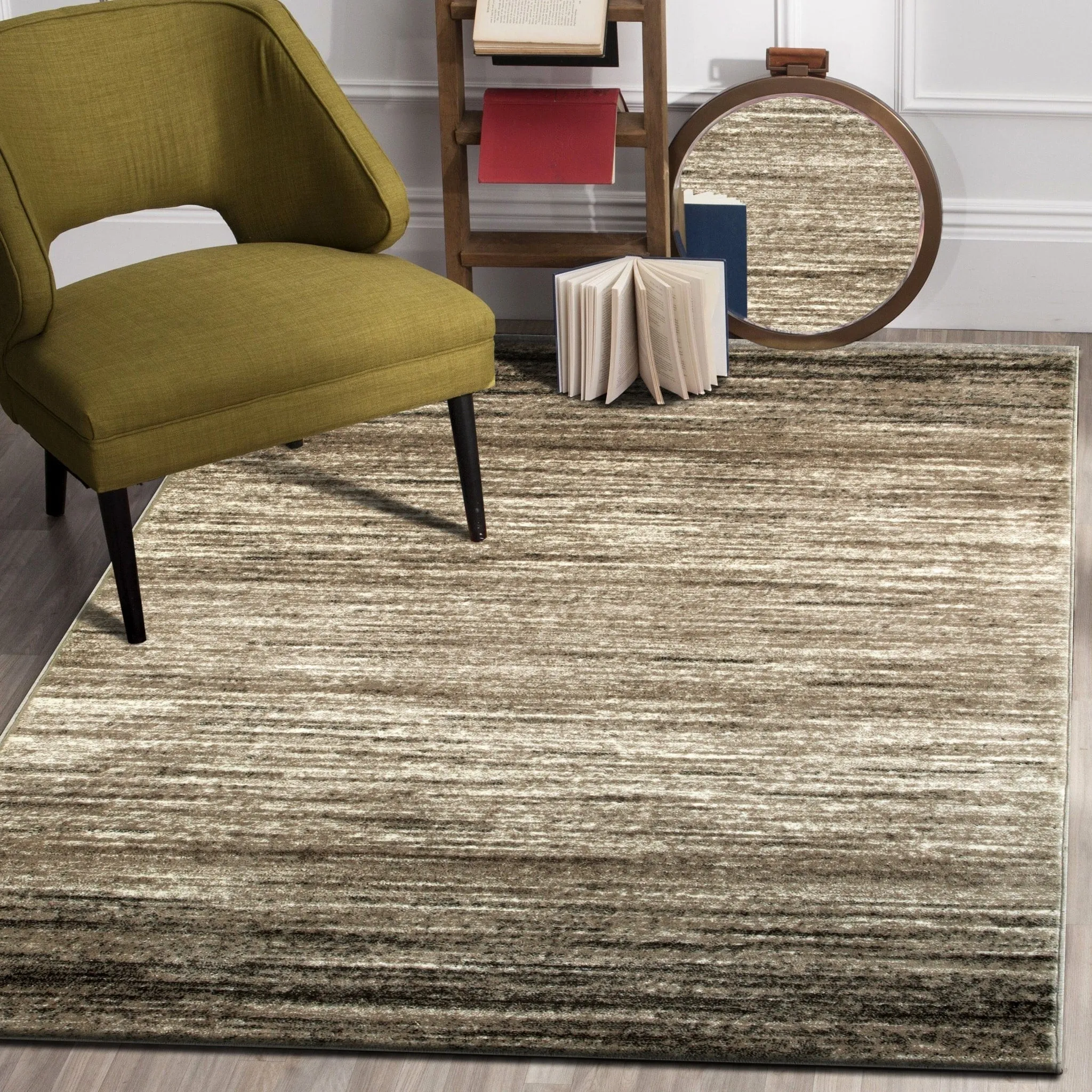 Porch & Den Alford Blue/ Black Indoor Area Rug