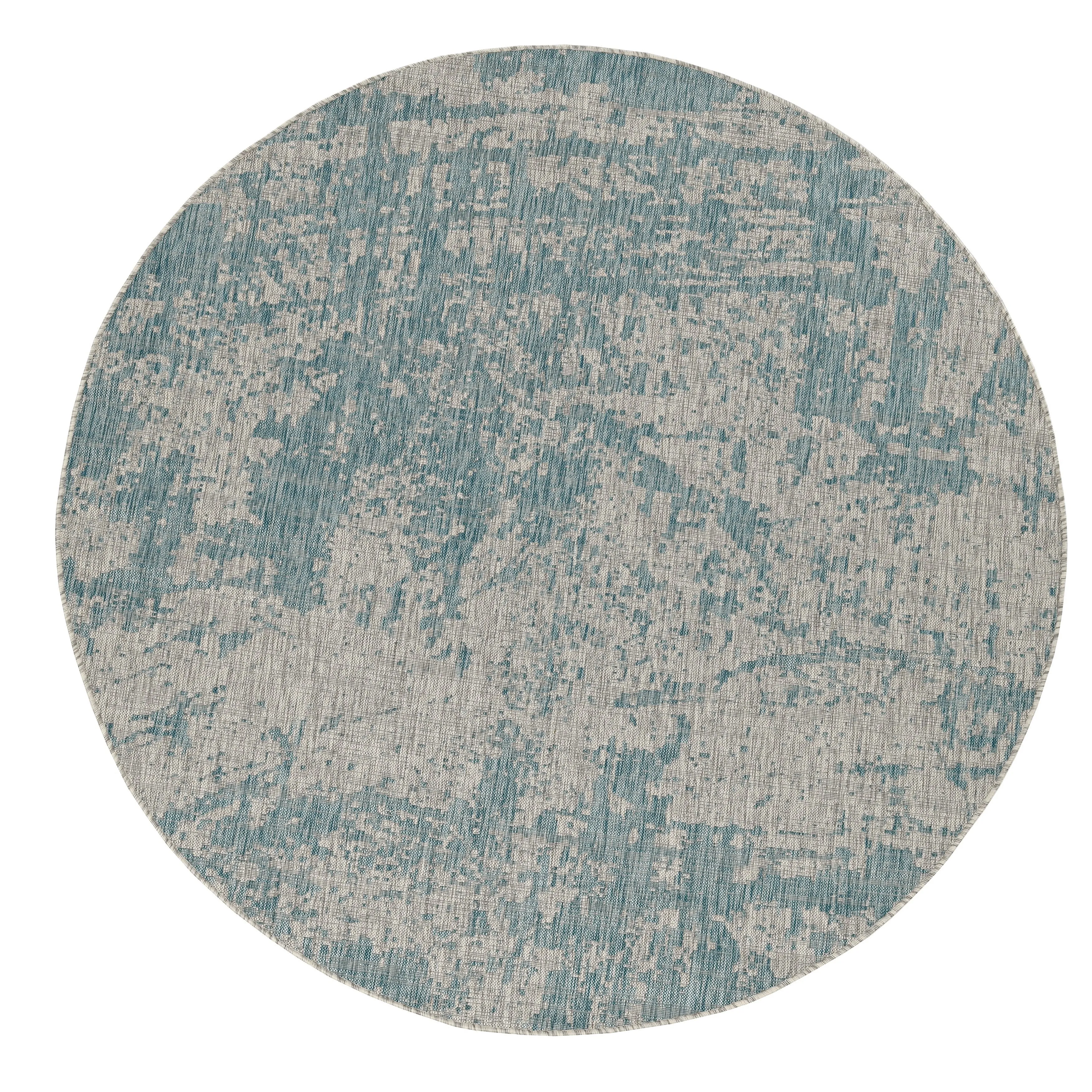 Porch & Den Annadel Teal Strokes Area Rug