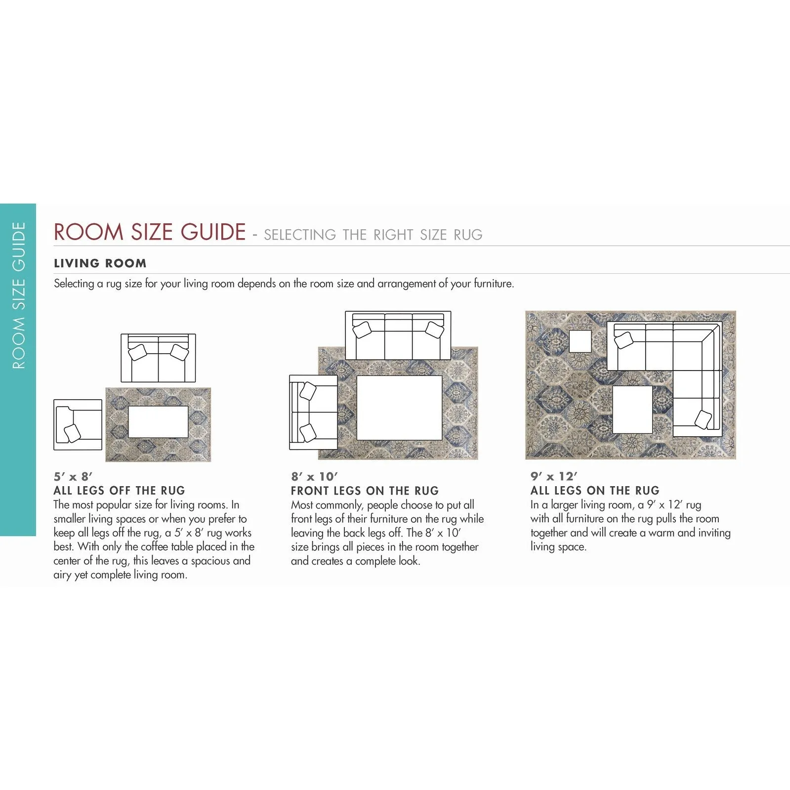 Porch & Den Annadel Teal Strokes Area Rug