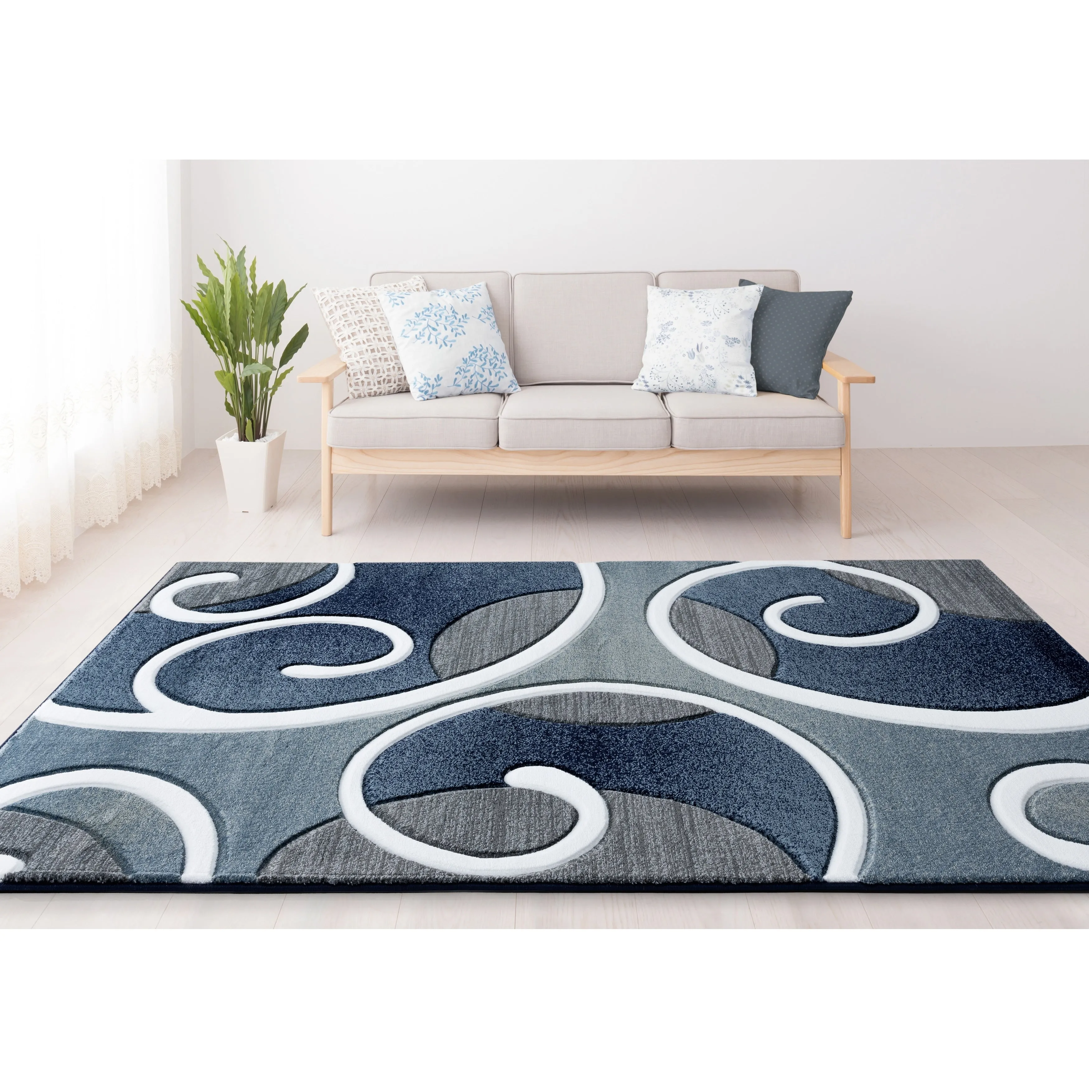 Porch & Den Damascus Hand-Carved Area Rug