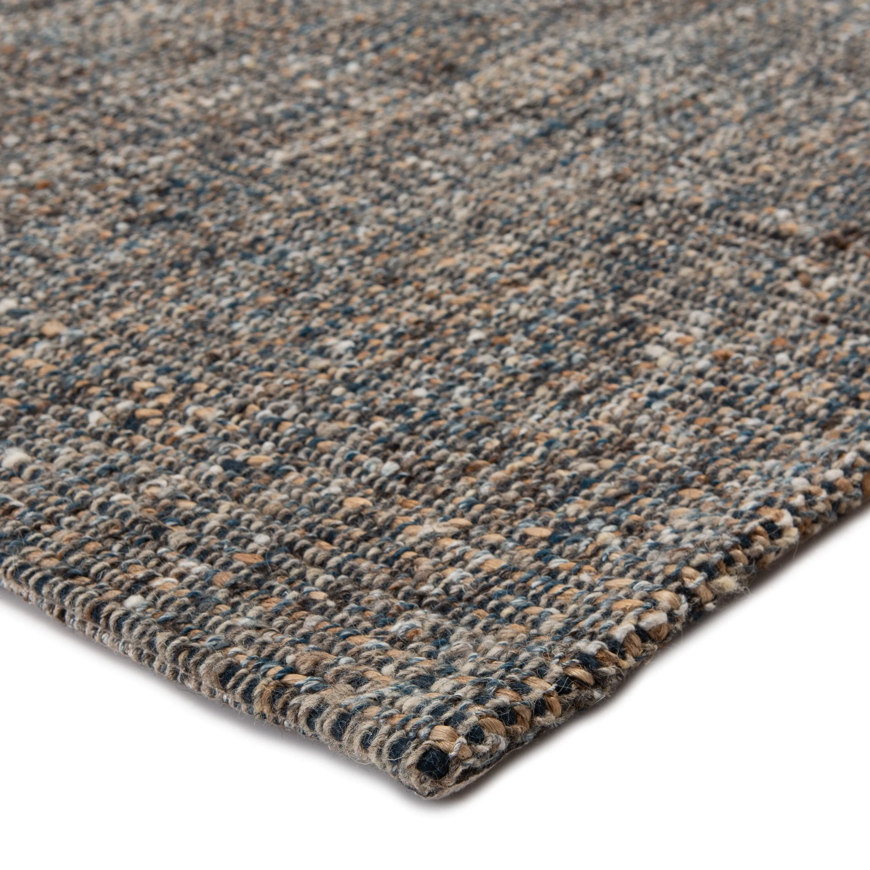 Porch & Den De Baca Natural Solid Wool-blend Area Rug