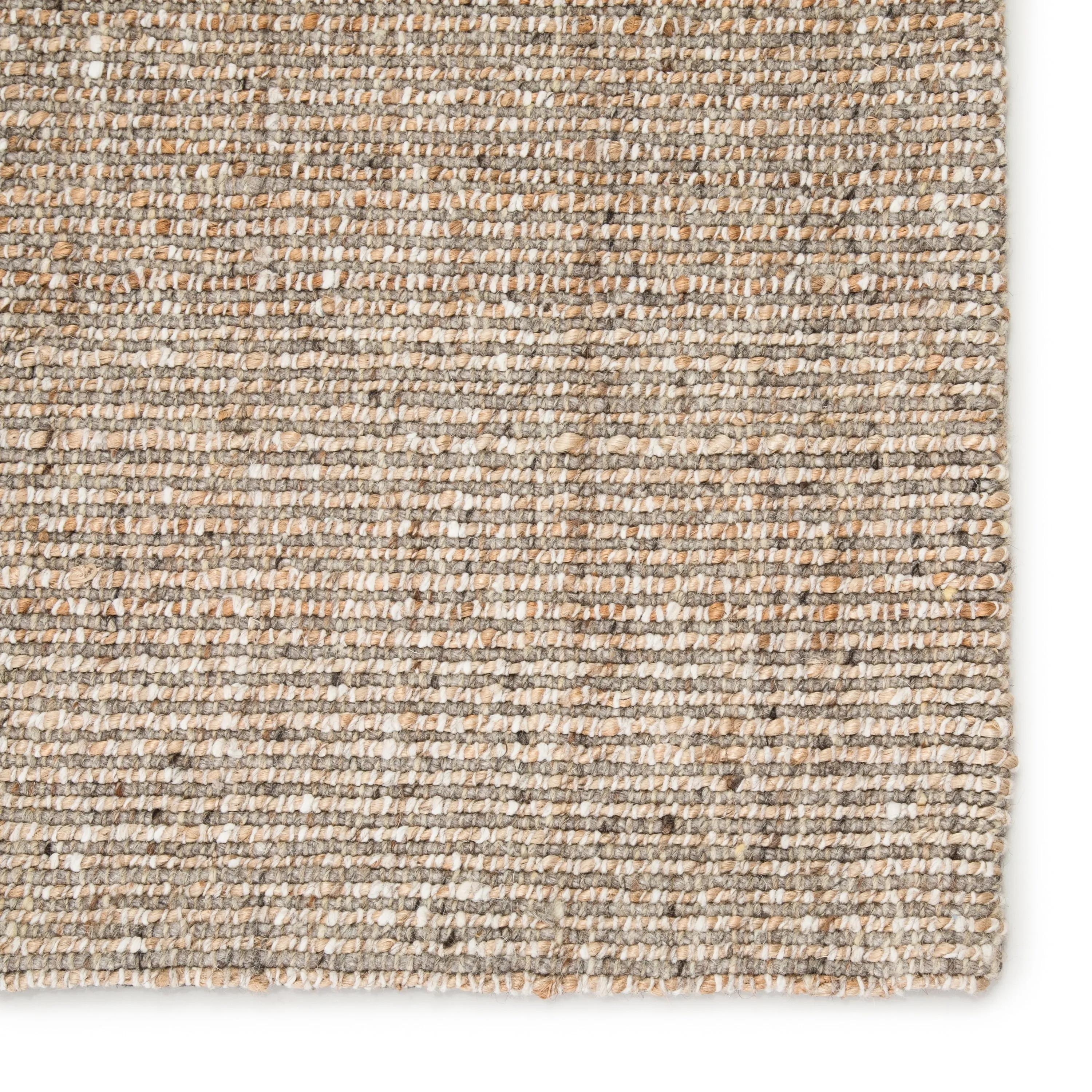 Porch & Den De Baca Natural Solid Wool-blend Area Rug