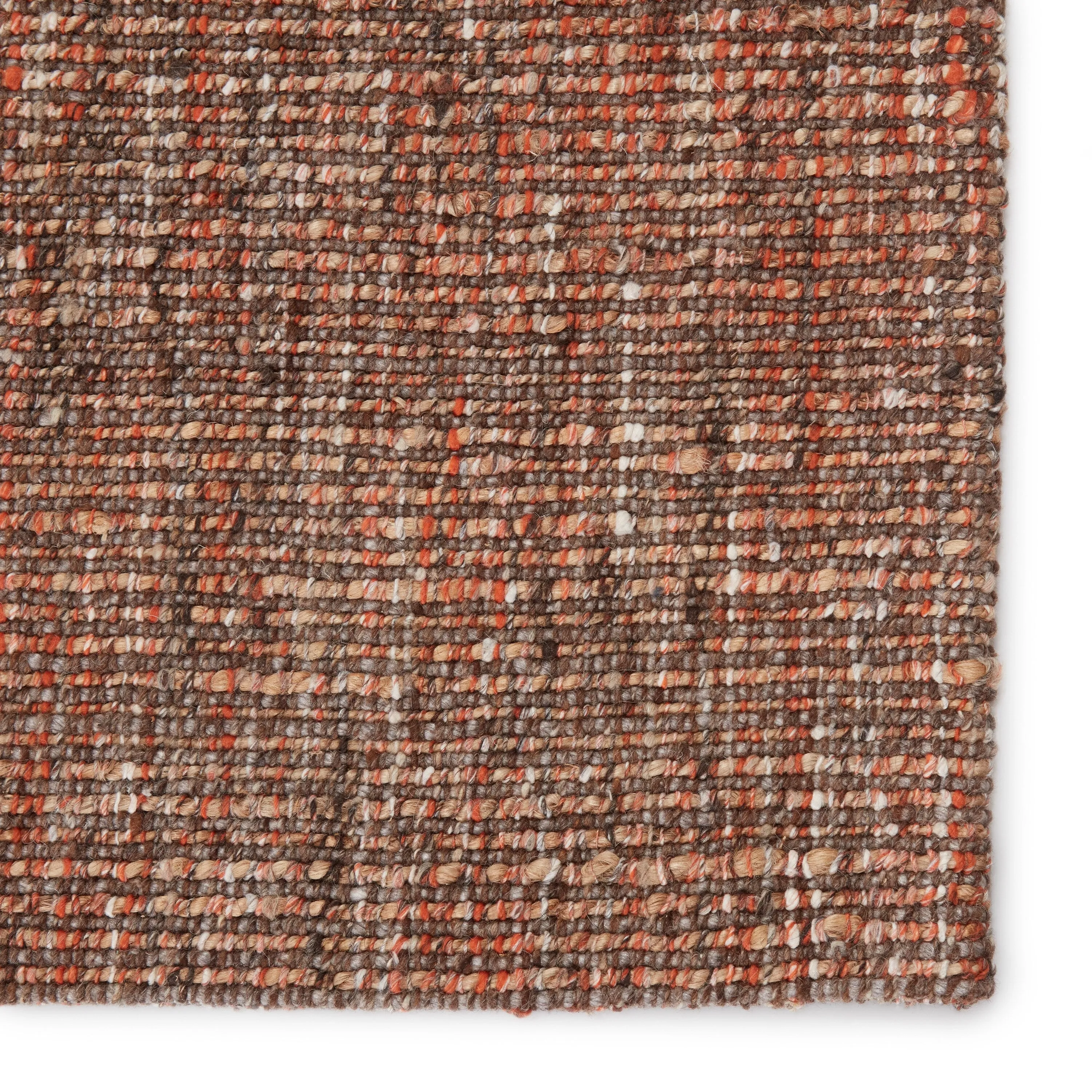 Porch & Den De Baca Natural Solid Wool-blend Area Rug