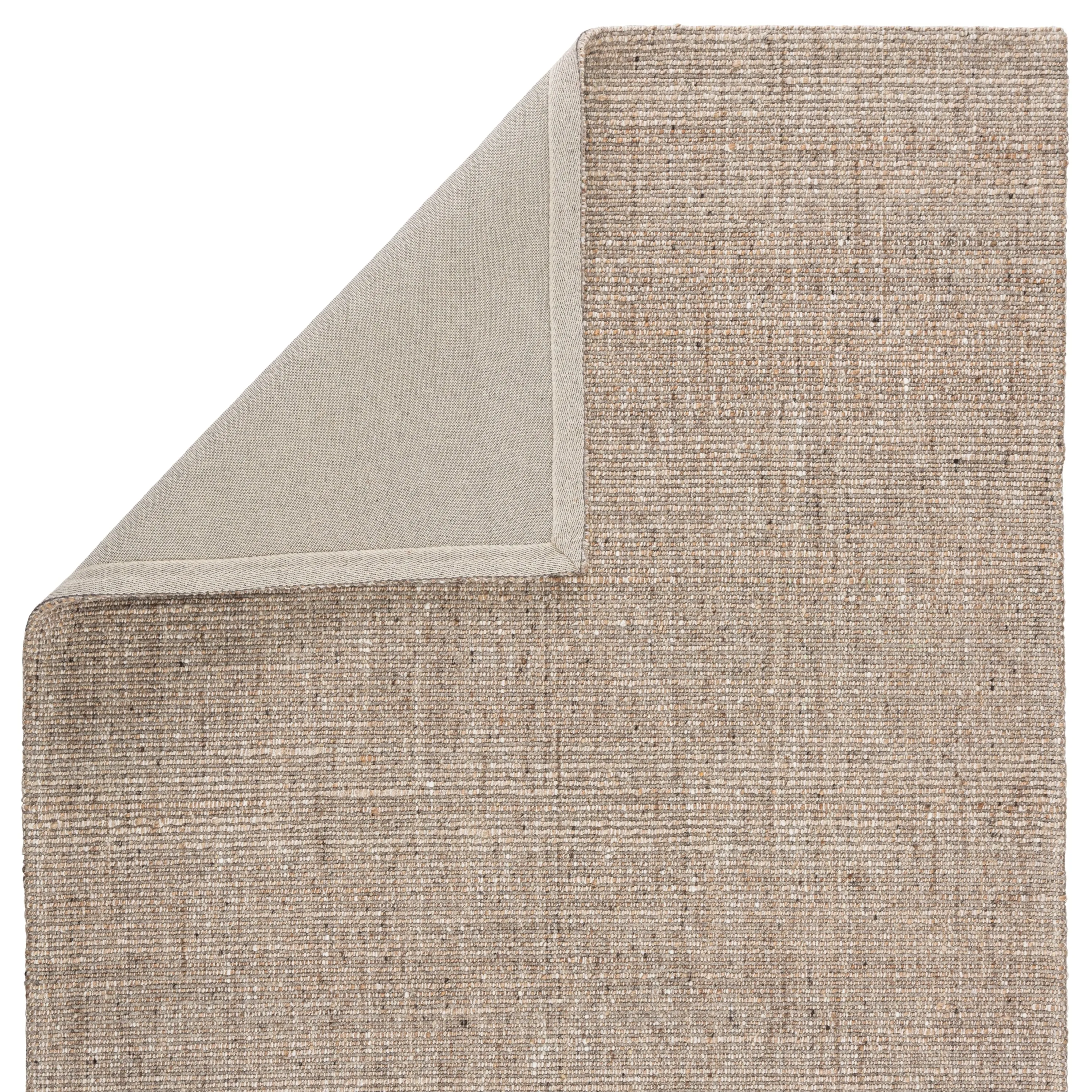 Porch & Den De Baca Natural Solid Wool-blend Area Rug