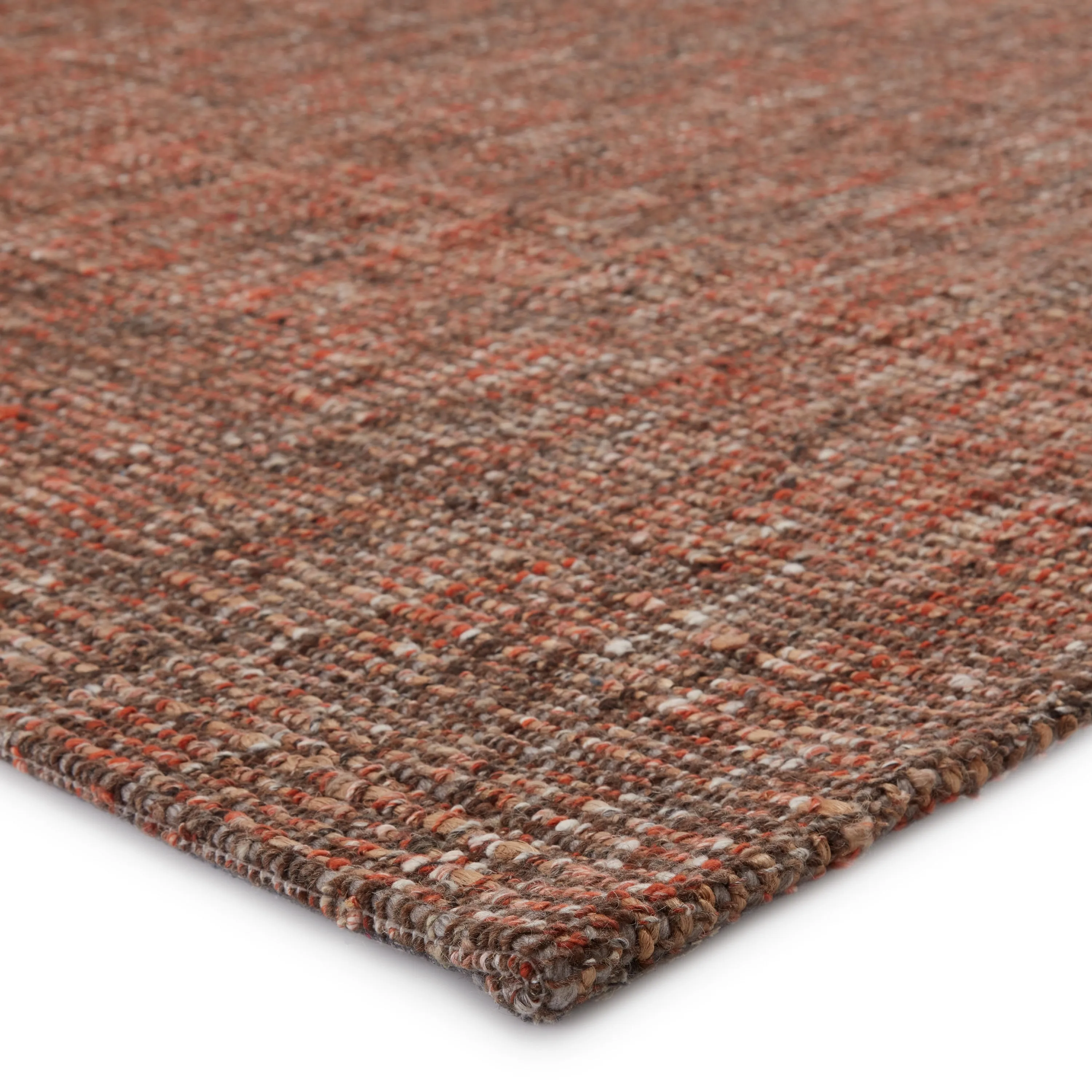 Porch & Den De Baca Natural Solid Wool-blend Area Rug