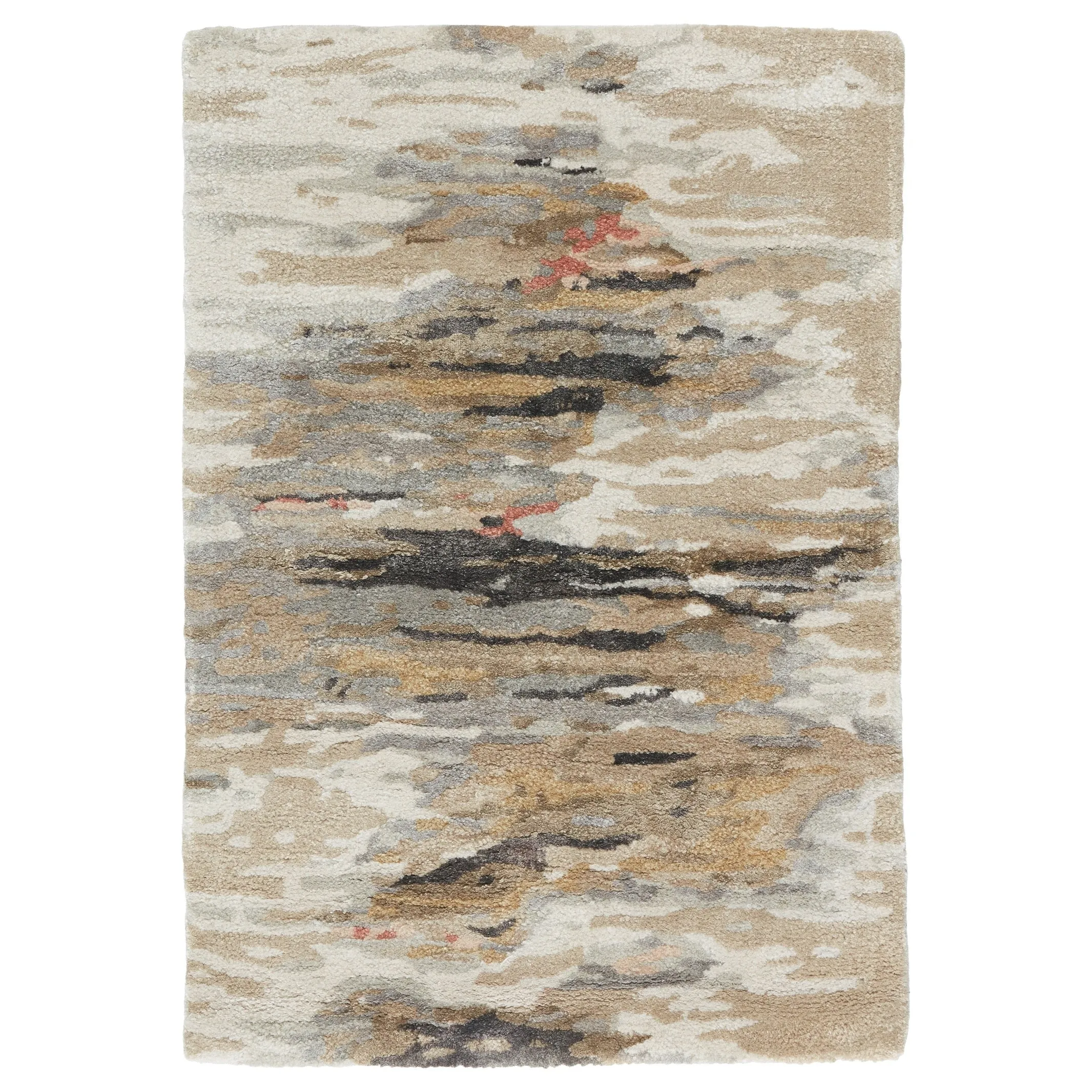 Porch & Den Dillon Handmade Abstract Pattern Wool-blend Area Rug
