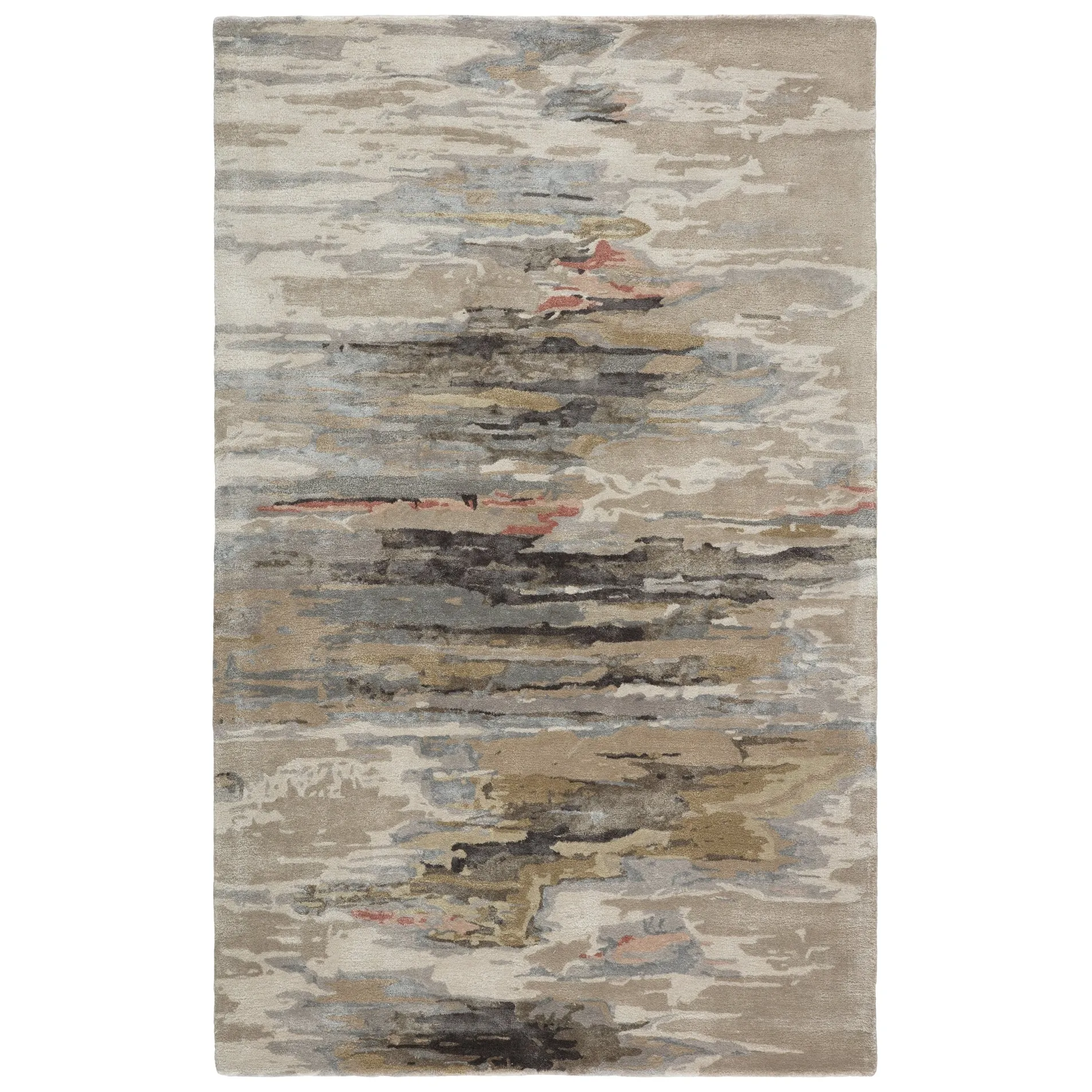 Porch & Den Dillon Handmade Abstract Pattern Wool-blend Area Rug