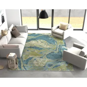 Porch & Den Hamlet Abstract Marbled Area Rug