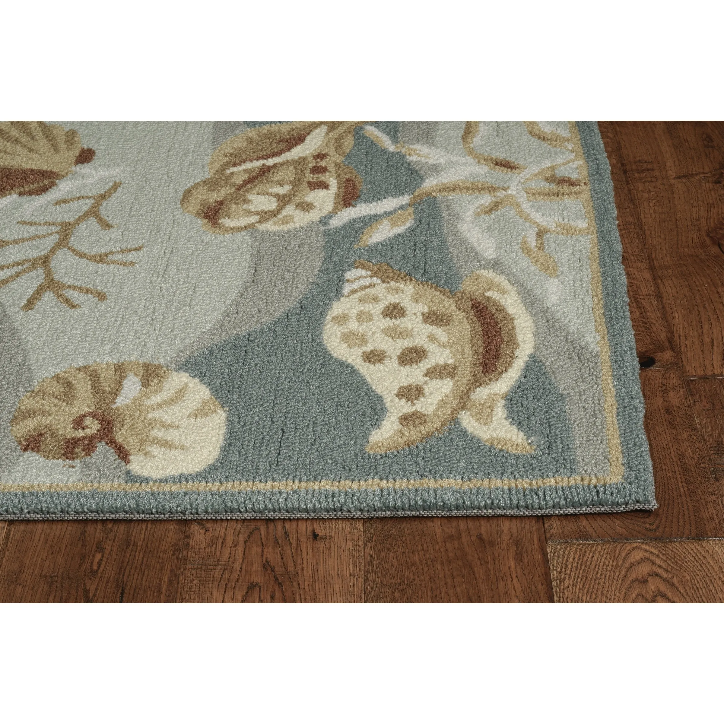 Porch & Den Monson Hand-hooked Sea Life Area Rug