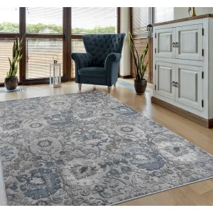 Porch & Den Rich Hi-low Floral Area Rug
