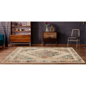 Porch & Den Steven Distressed Diamond Medallion Area Rug