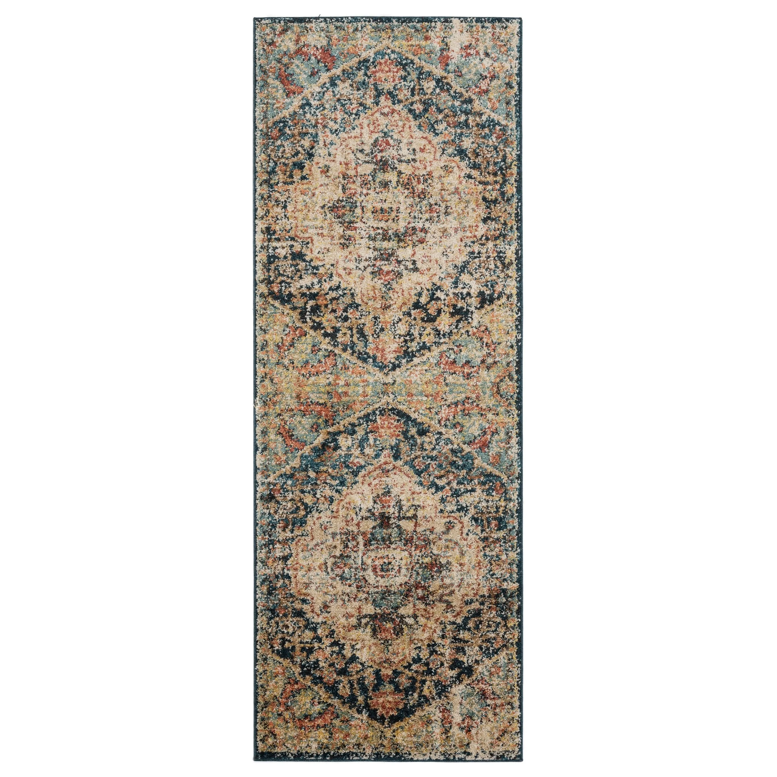 Porch & Den Stickney Distressed Medallion Pattern Area Rug