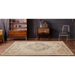 Porch & Den Stickney Distressed Medallion Pattern Area Rug