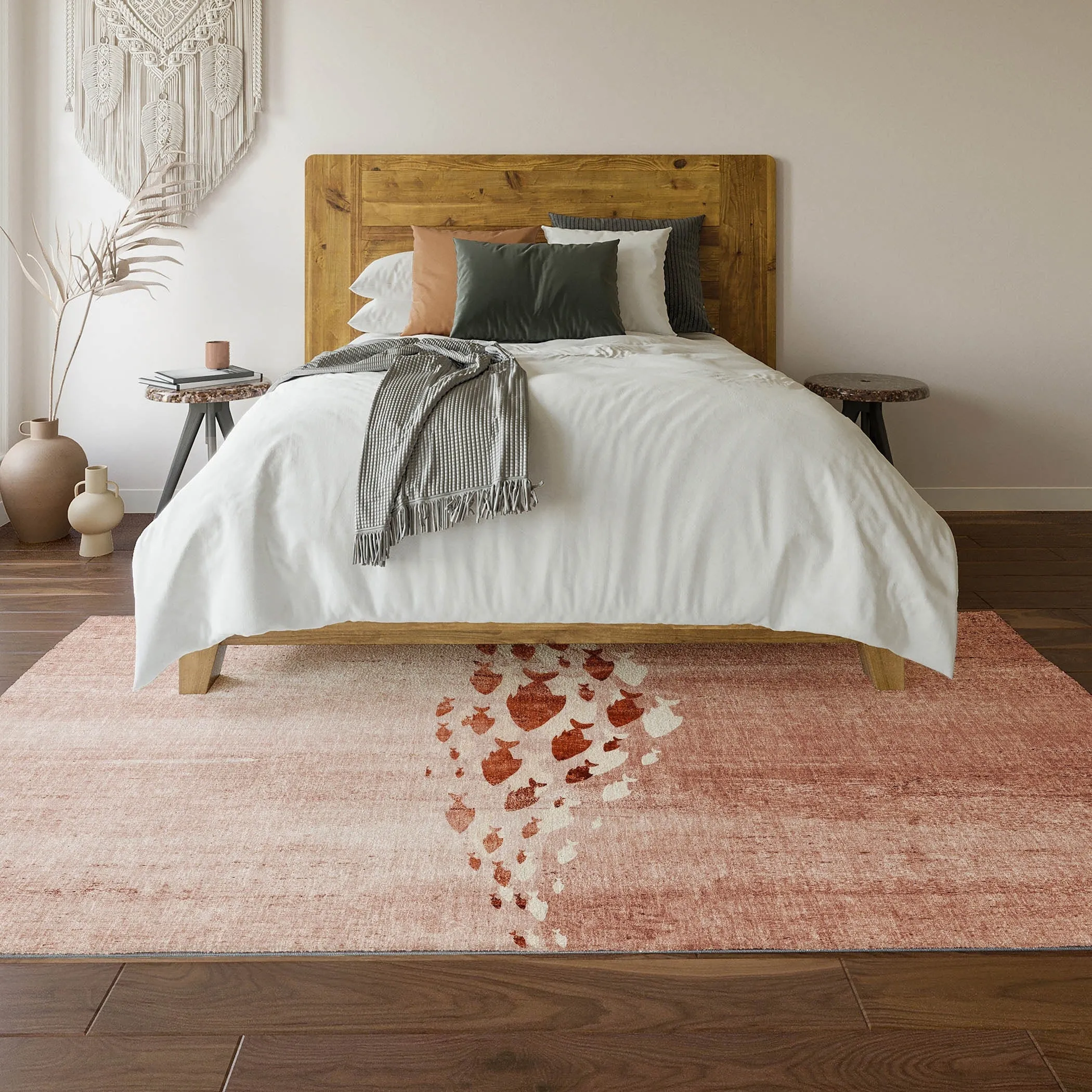 Premium Washable Super Modern Fish Soft Mayfield Rug