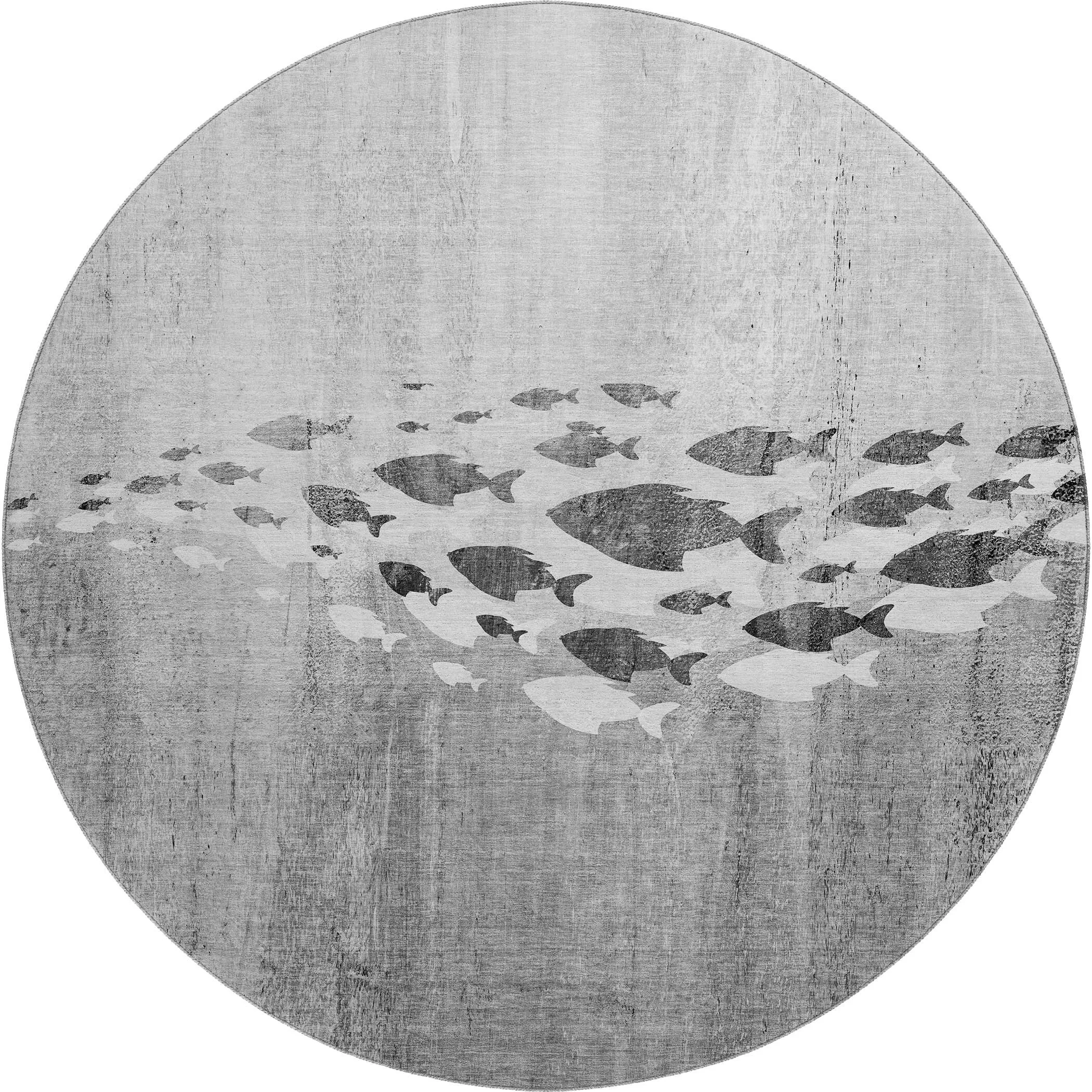 Premium Washable Super Modern Fish Soft Mayfield Rug