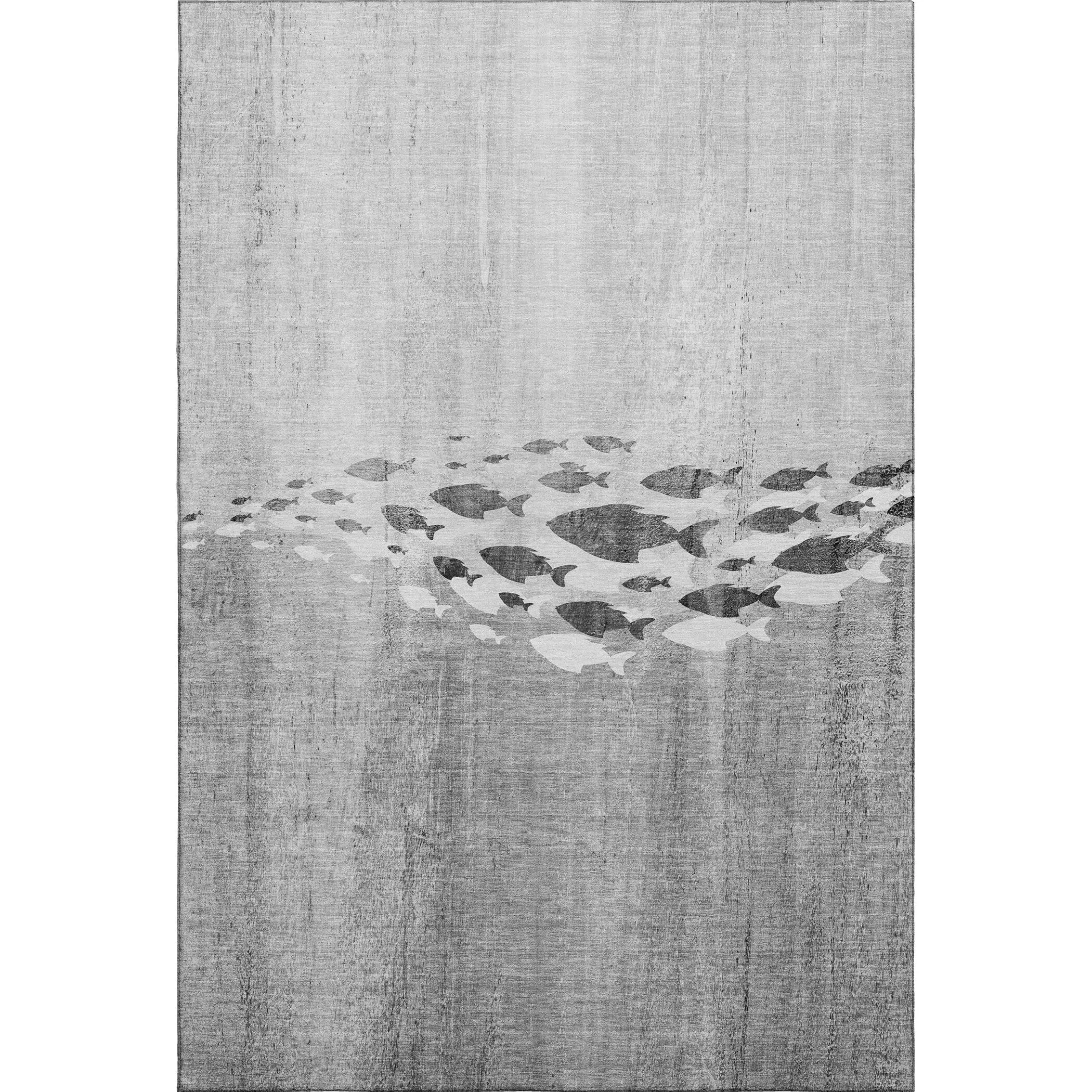 Premium Washable Super Modern Fish Soft Mayfield Rug