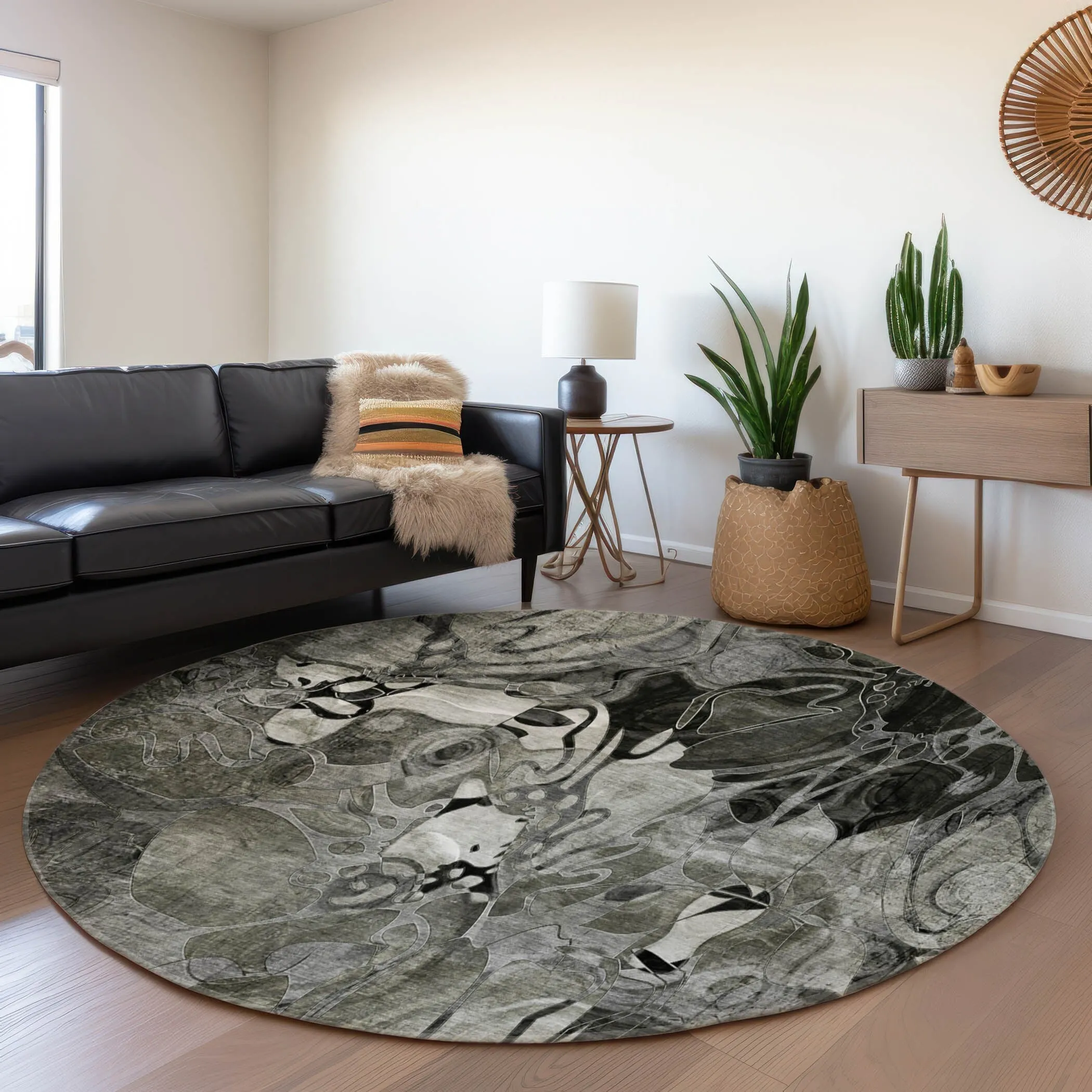 Premium Washable Super Soft Abstract Floral Mayfield Rug