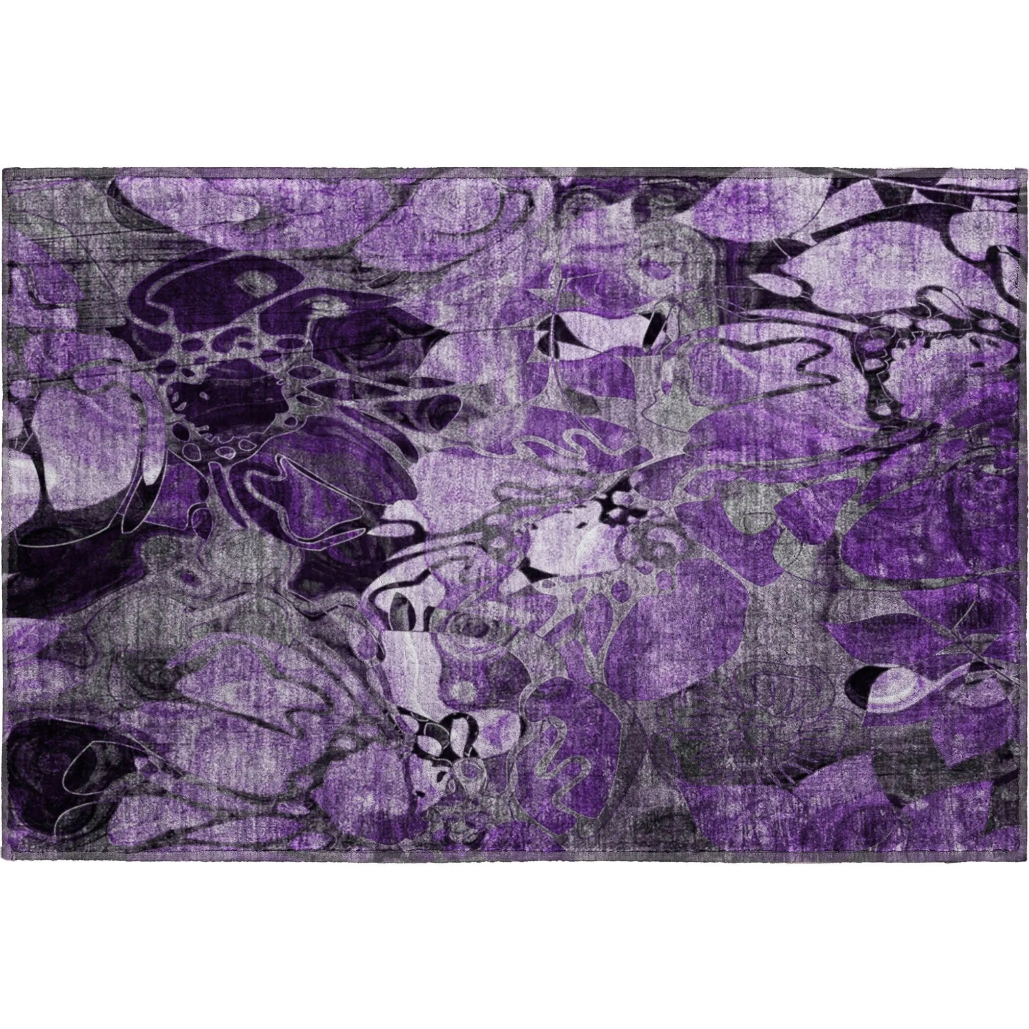 Premium Washable Super Soft Abstract Floral Mayfield Rug