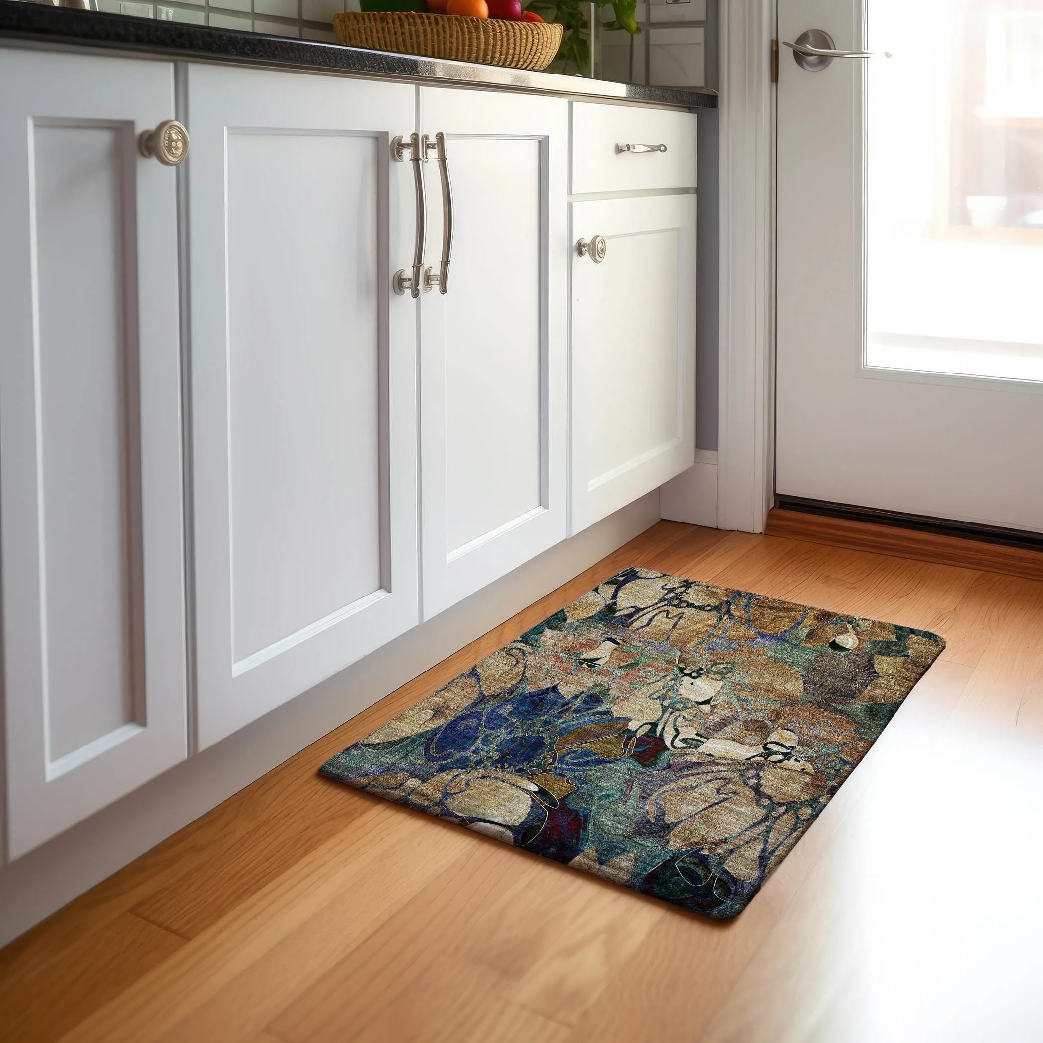 Premium Washable Super Soft Abstract Floral Mayfield Rug