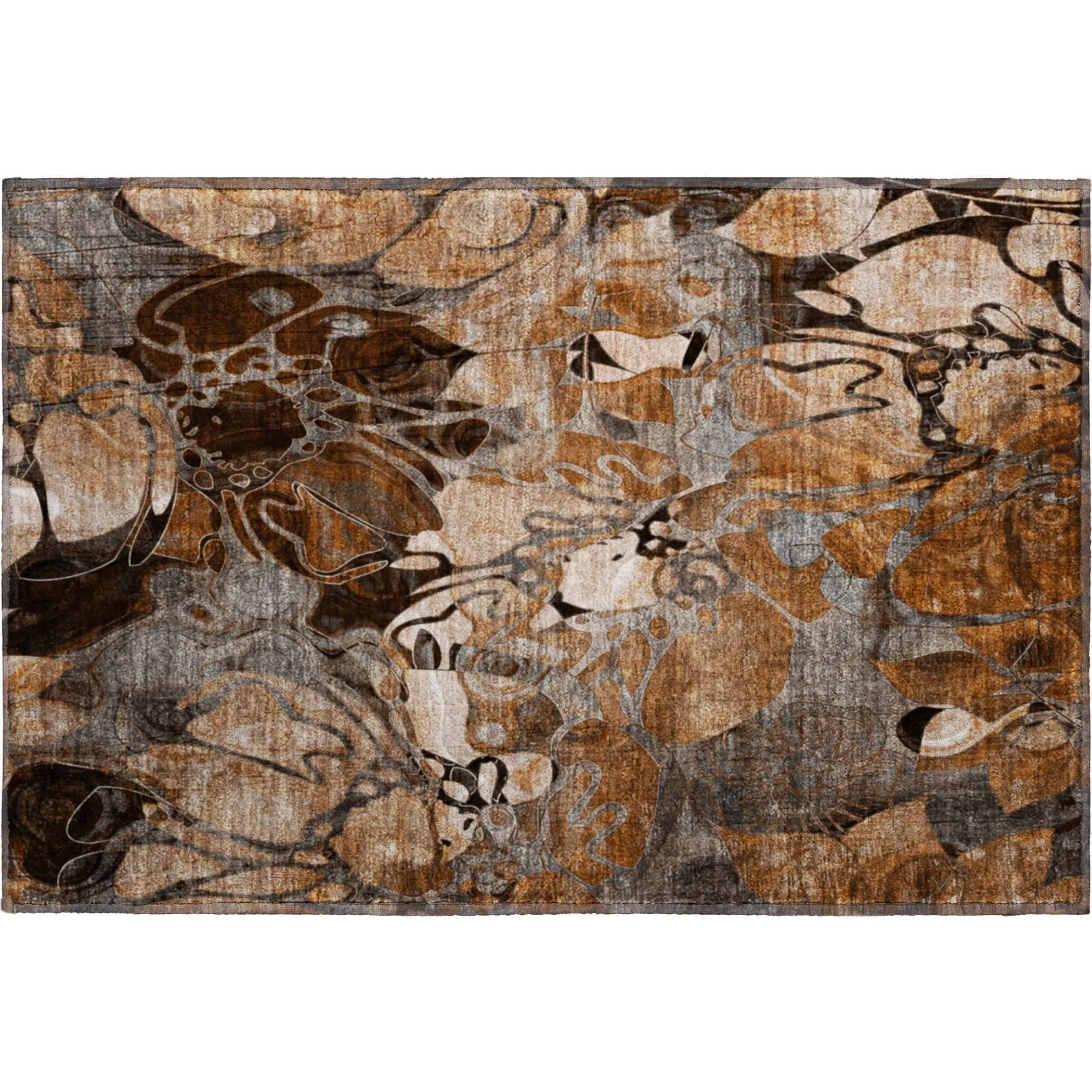 Premium Washable Super Soft Abstract Floral Mayfield Rug